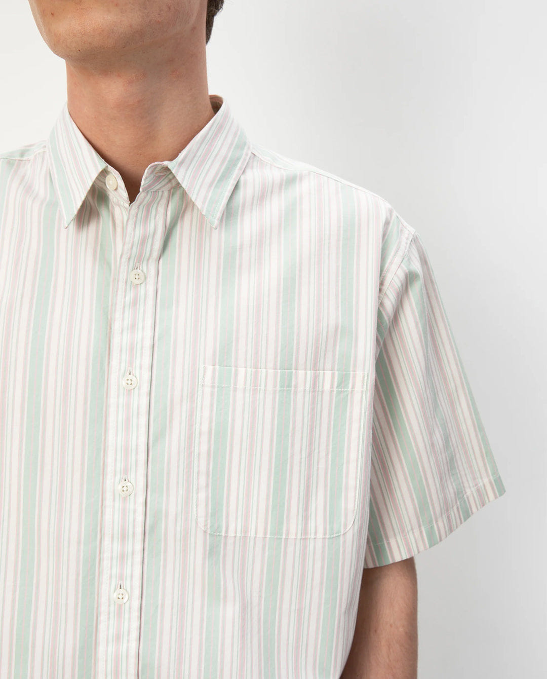 Thisisneverthat - Striped SS Shirt - Green