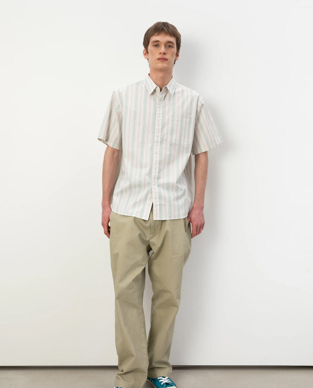 Thisisneverthat - Striped SS Shirt - Green