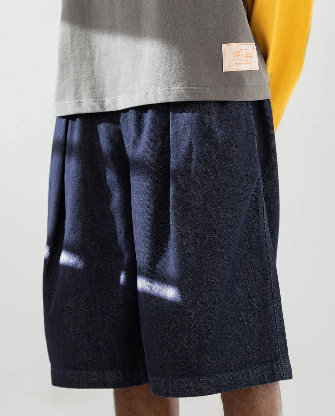 Checks Downtown - Hakama Shorts - Indigo