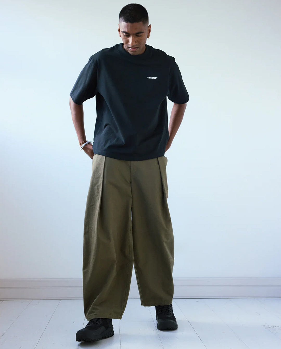 Checks Downtown - Hakama Pants - Olive