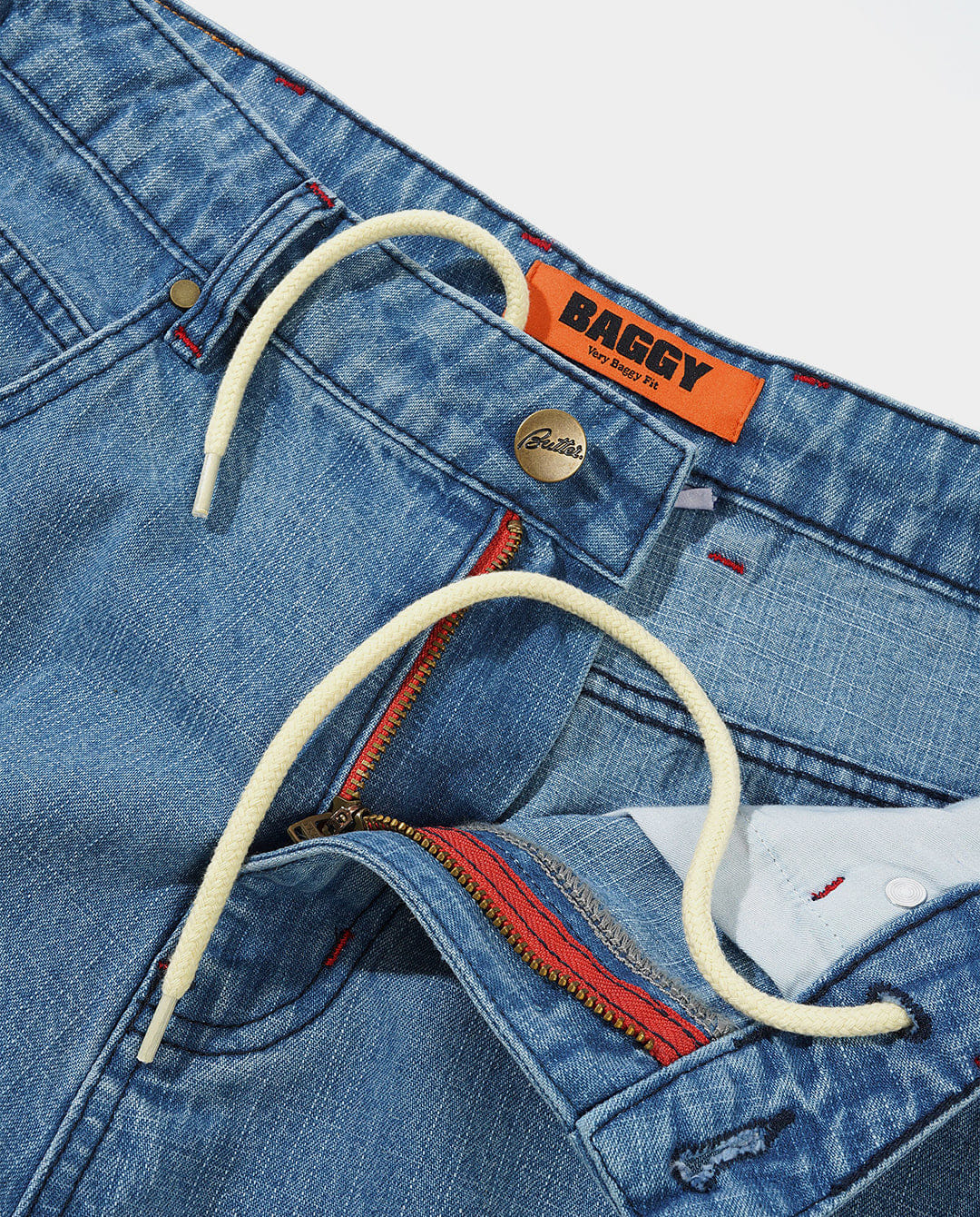 Butter Goods - Blotch Denim Jeans - Streaky Blue