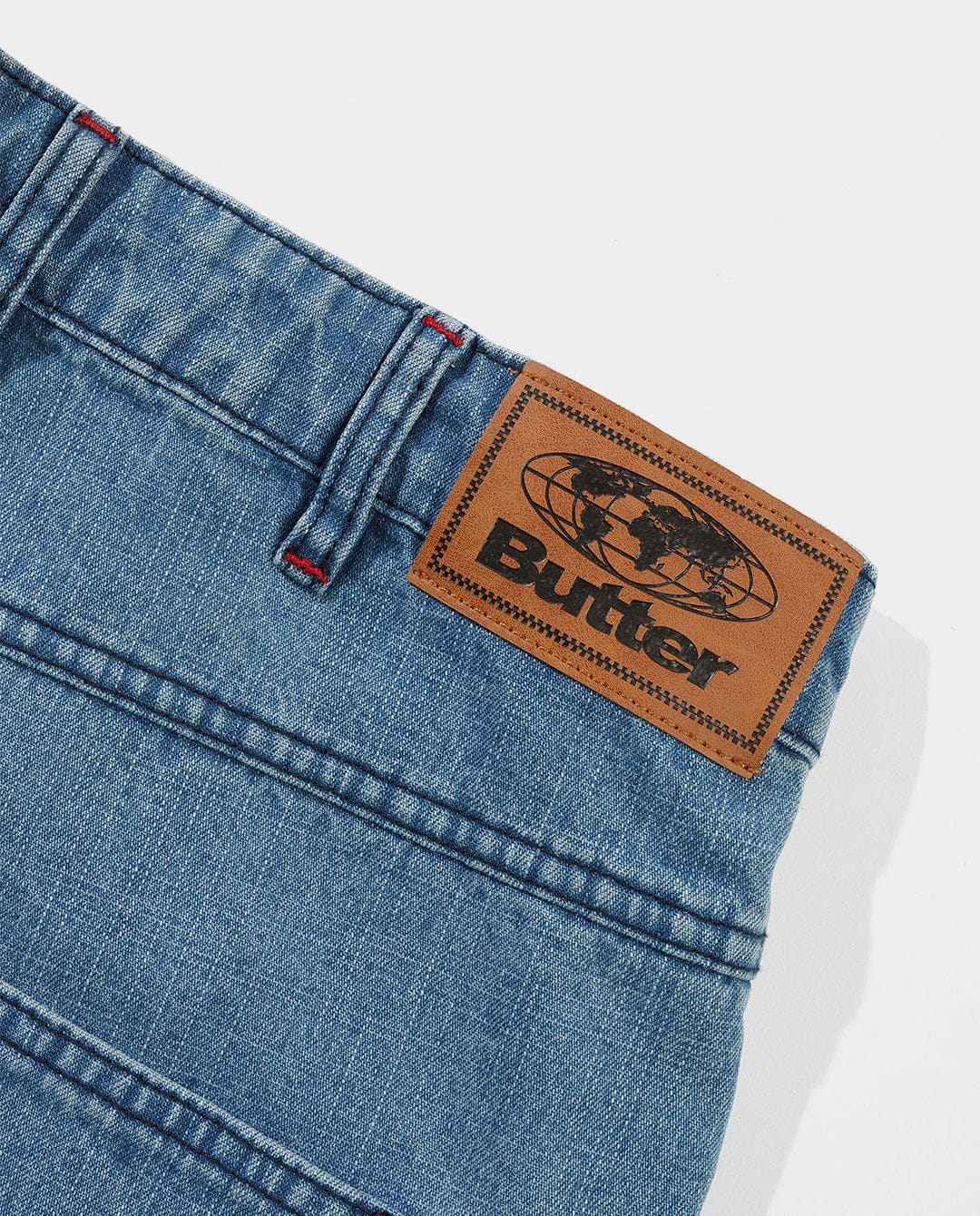 Butter Goods - Blotch Denim Shorts - Streaky Blue