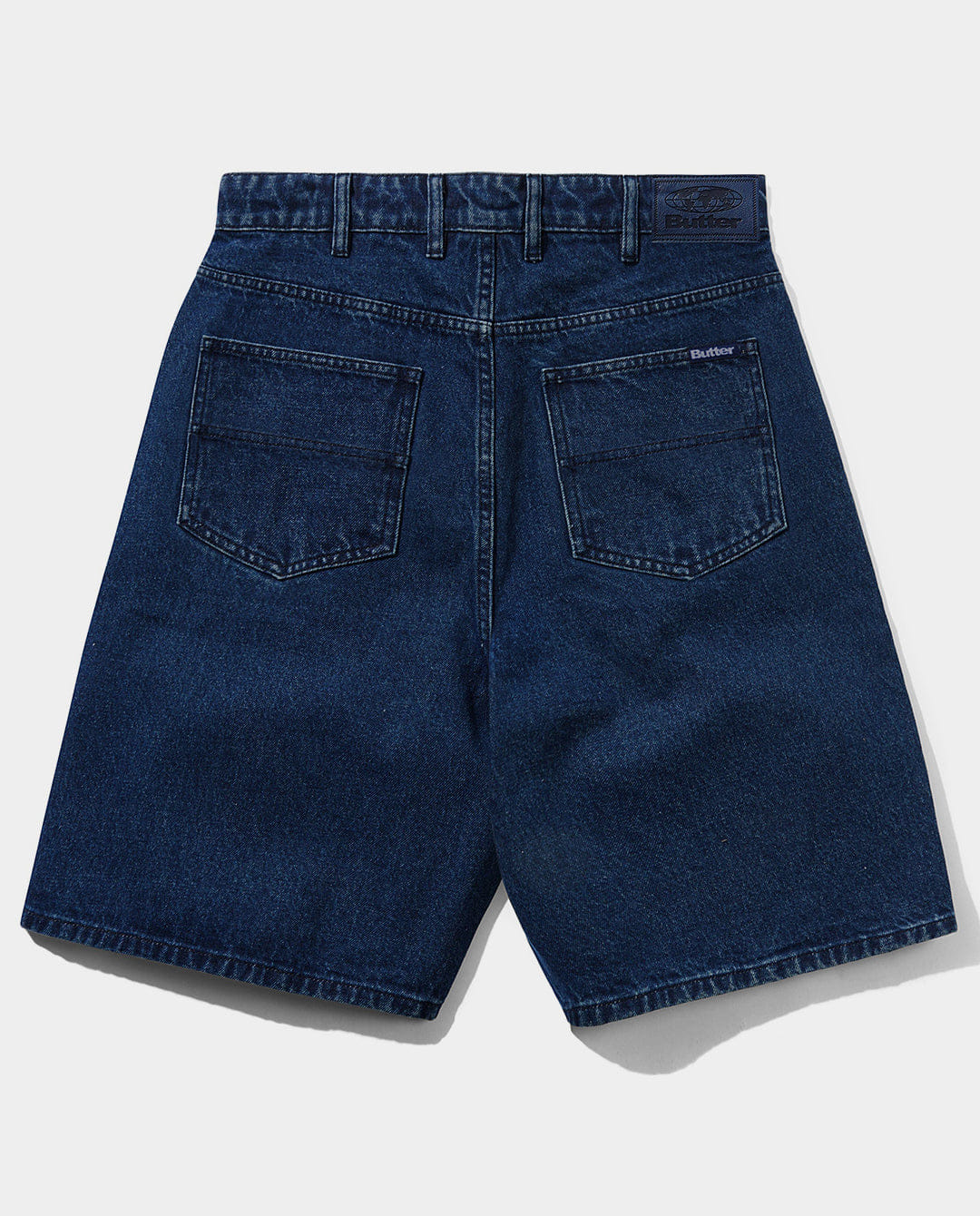 Butter Goods - Baggy Denim Shorts - Dark Blue