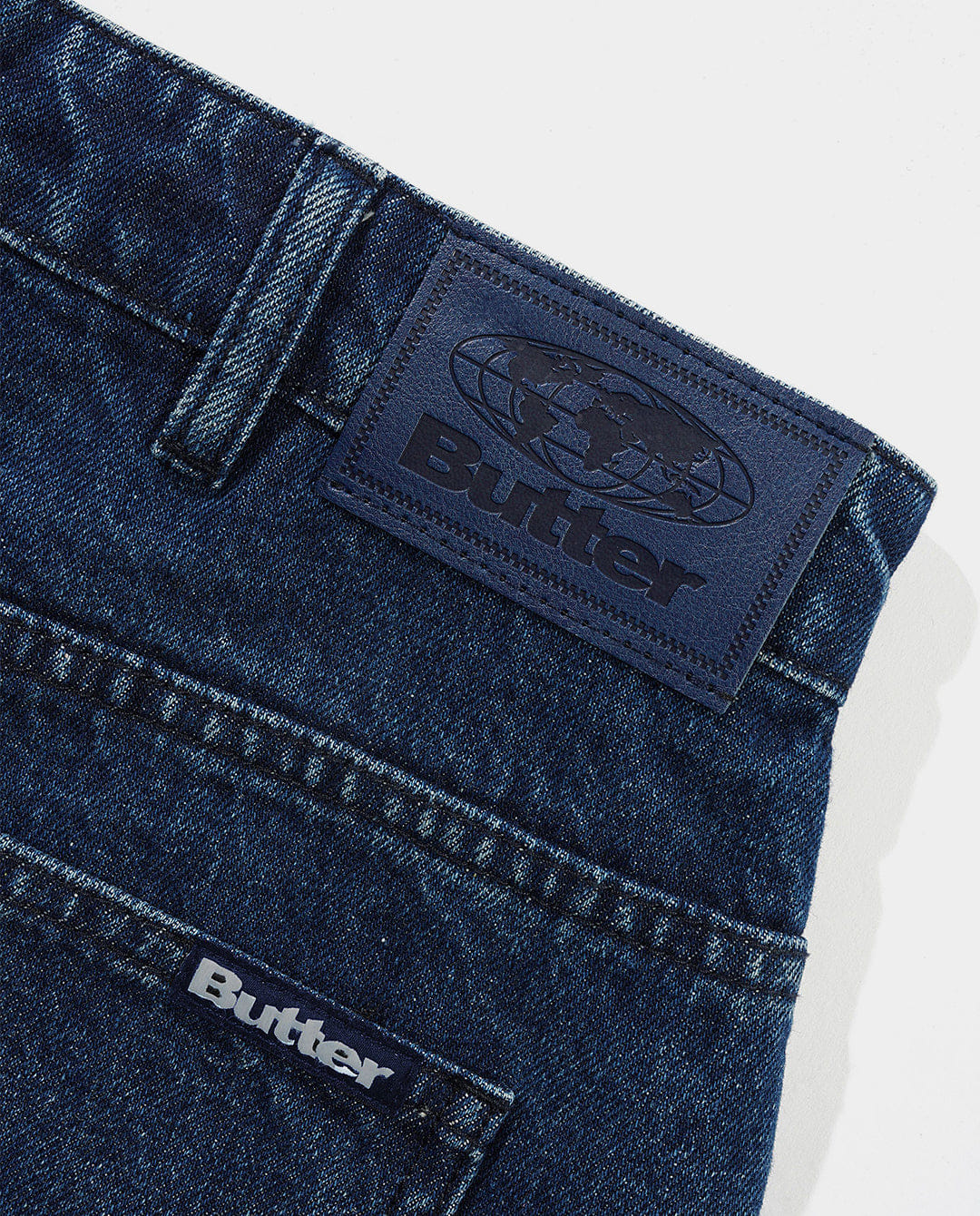 Butter Goods - Baggy Denim Shorts - Dark Blue