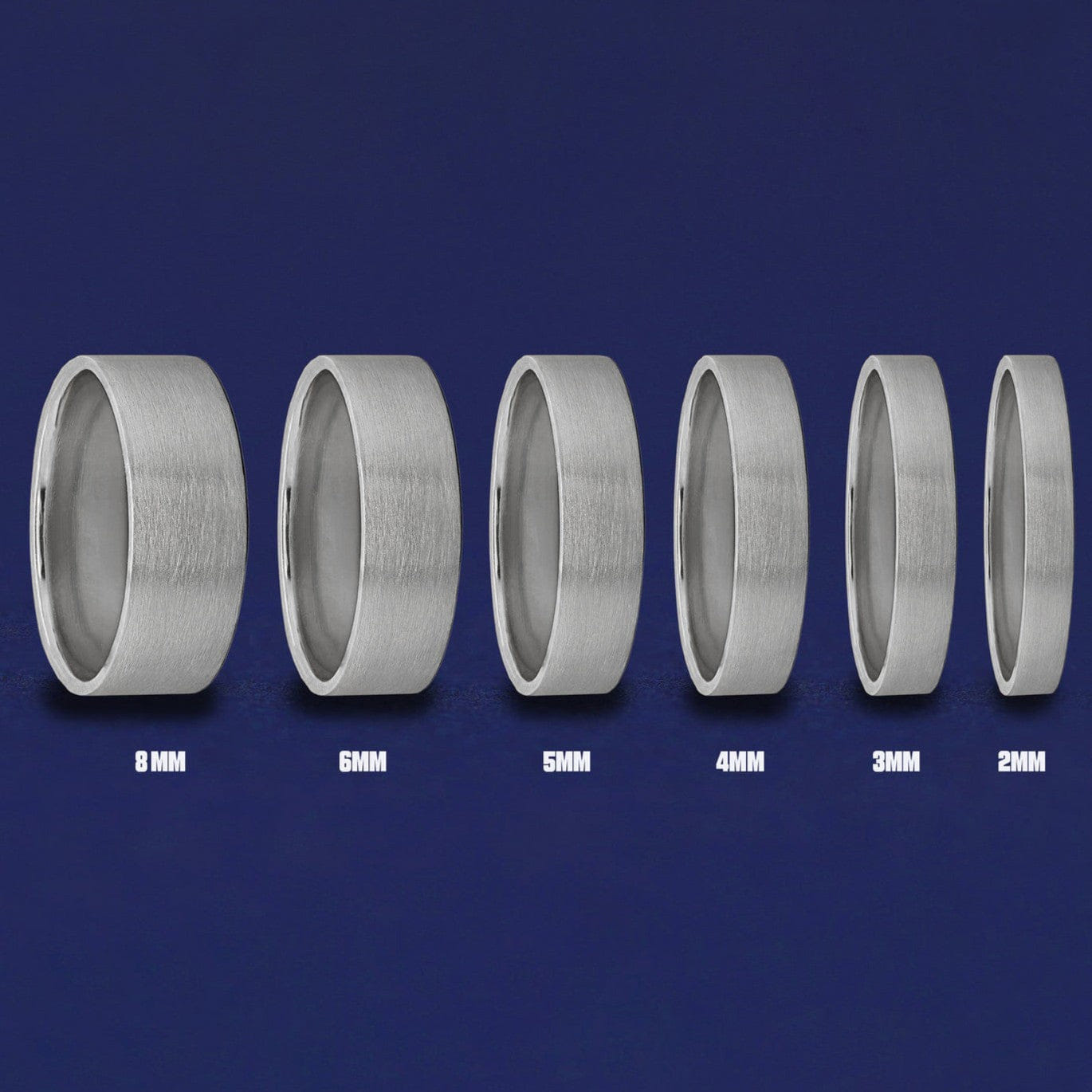 Automic Gold Studio Silver Industrial Matte Band