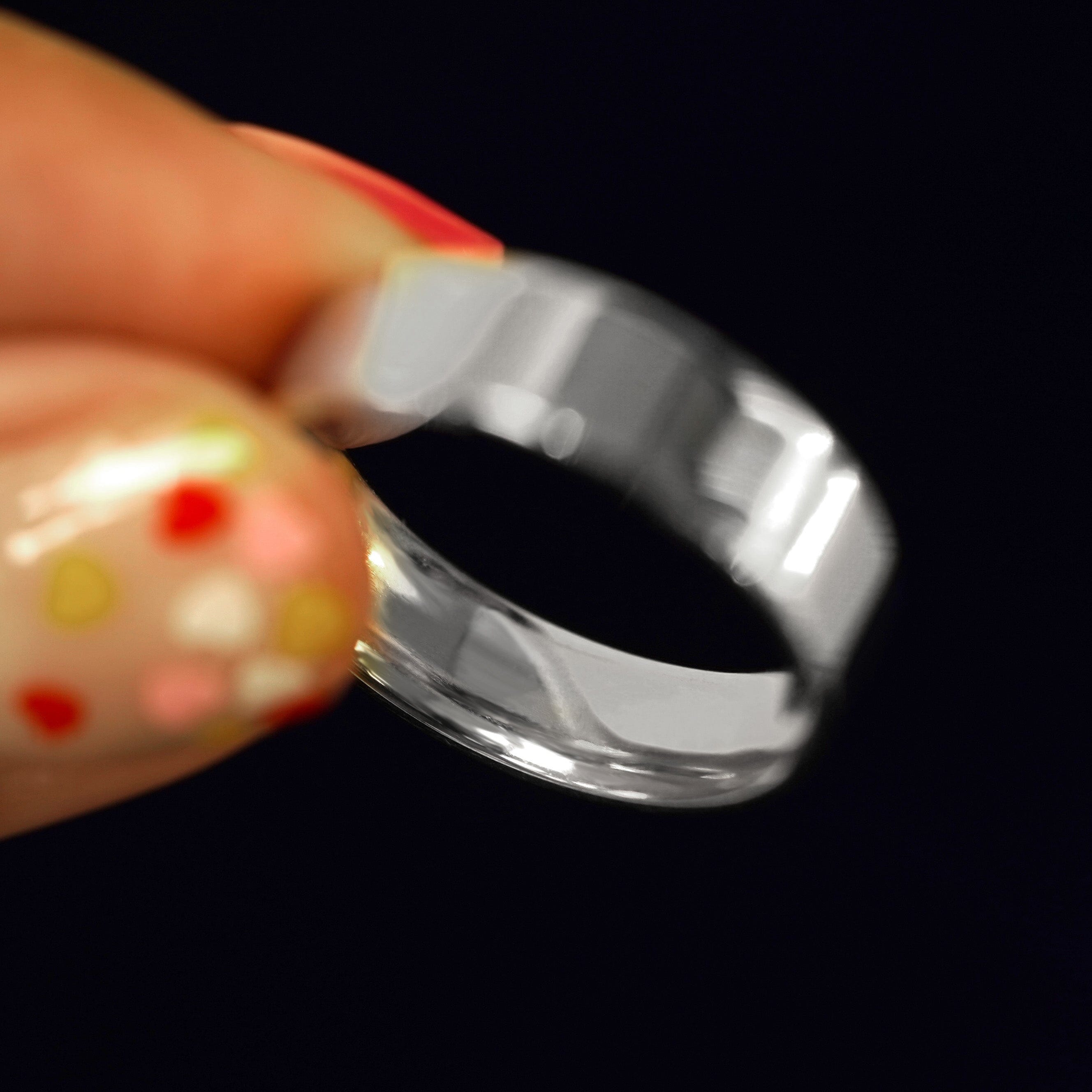 Automic Gold Studio Silver Industrial Mirror Band