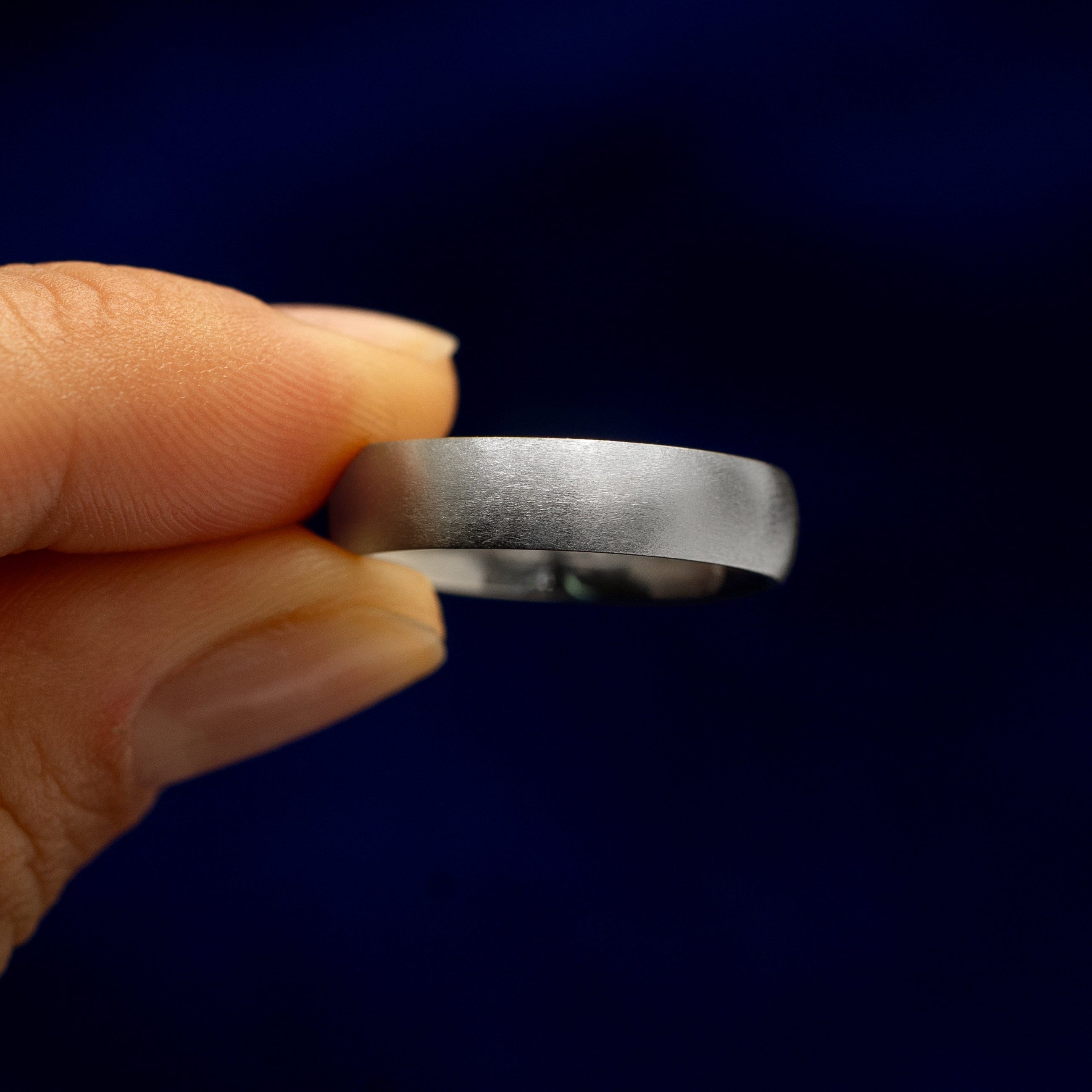 Automic Gold Studio Silver Curvy Matte Band