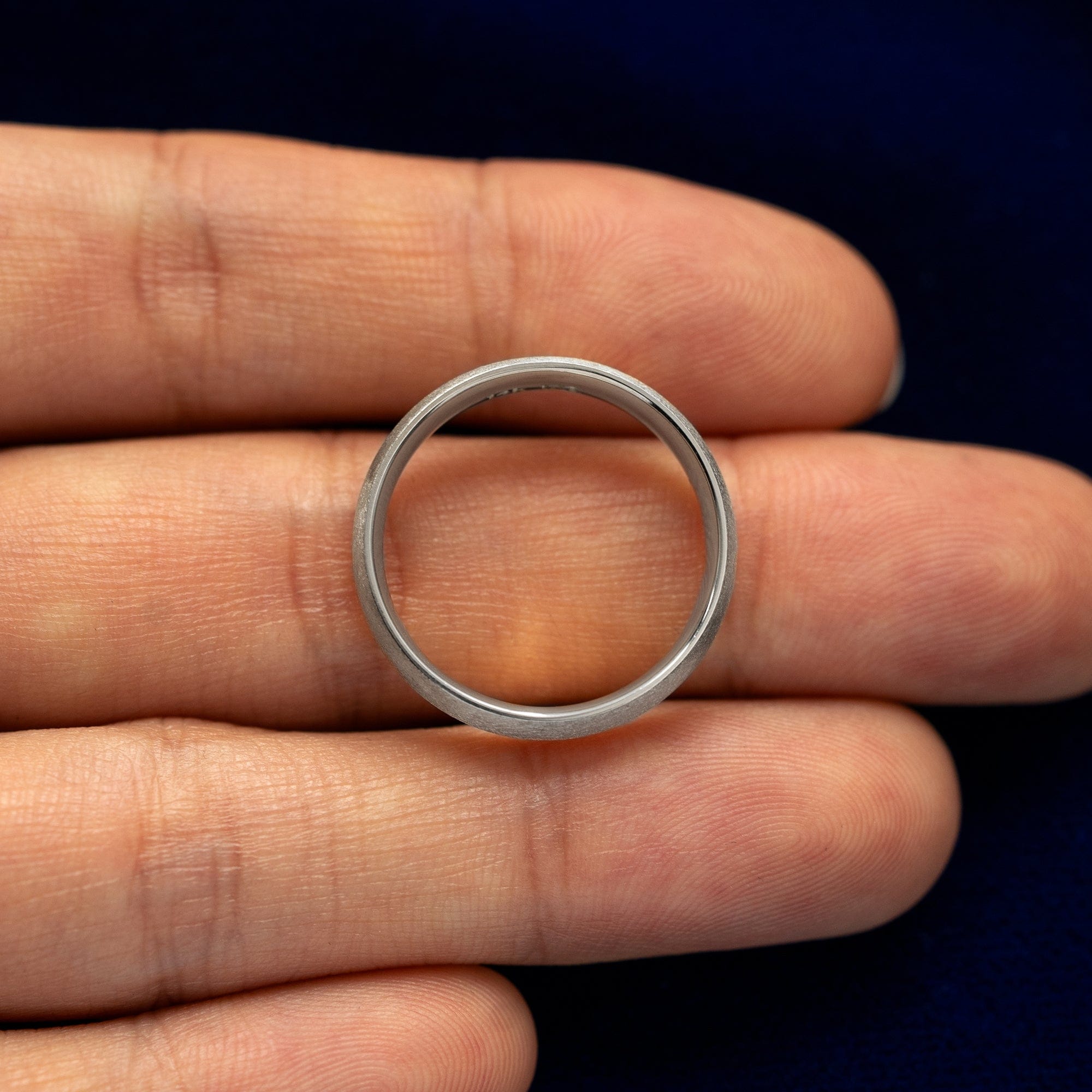 Automic Gold Studio Silver Curvy Matte Band