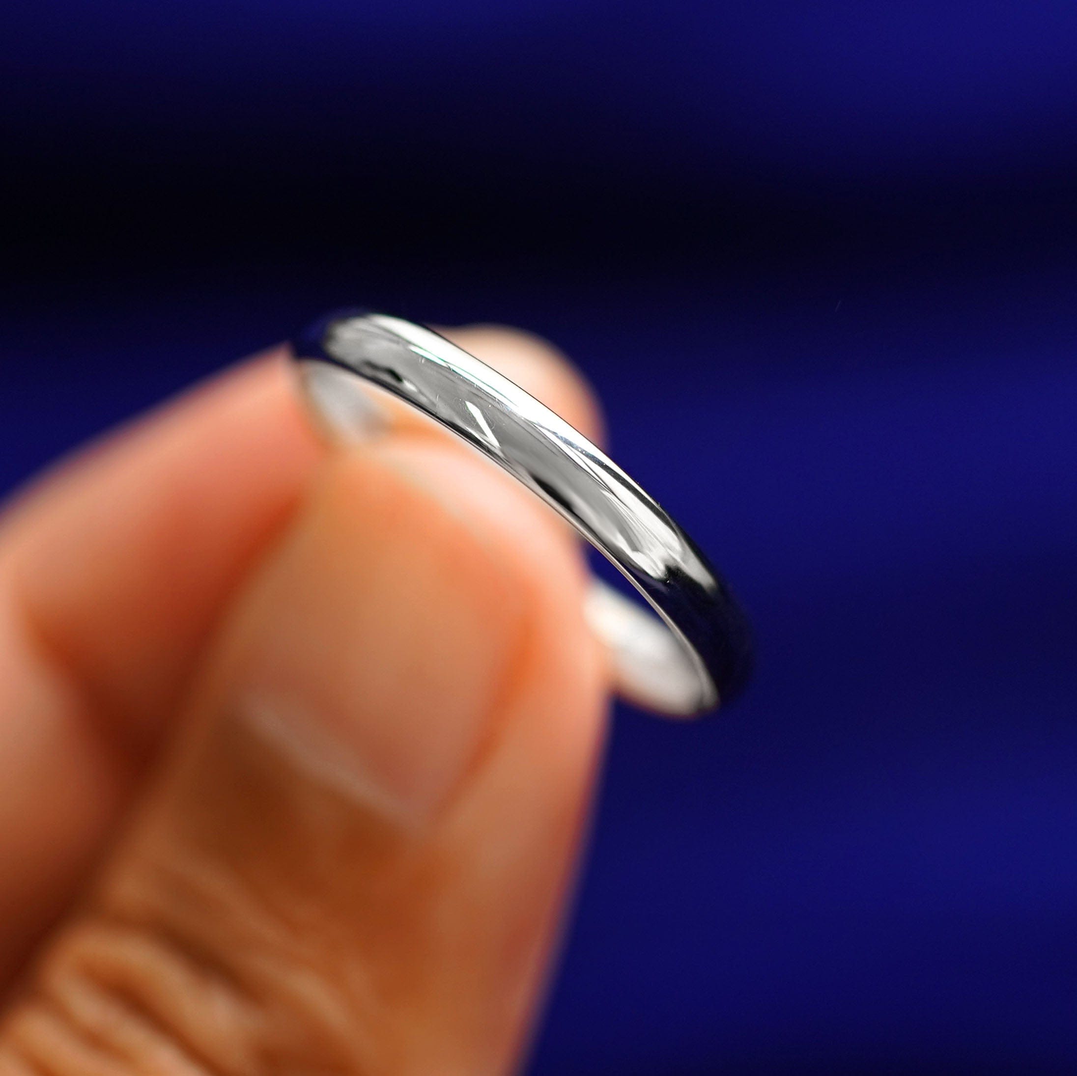Automic Gold Studio Silver Curvy Mirror Band