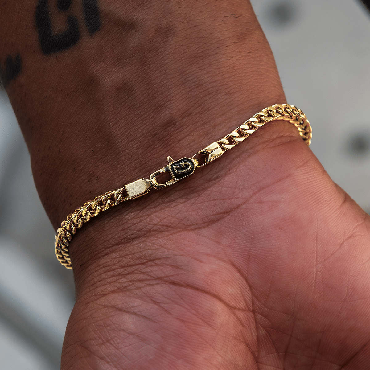 GLD Men Franco Chain + Bracelet Bundle in Yellow Gold - 3 mm