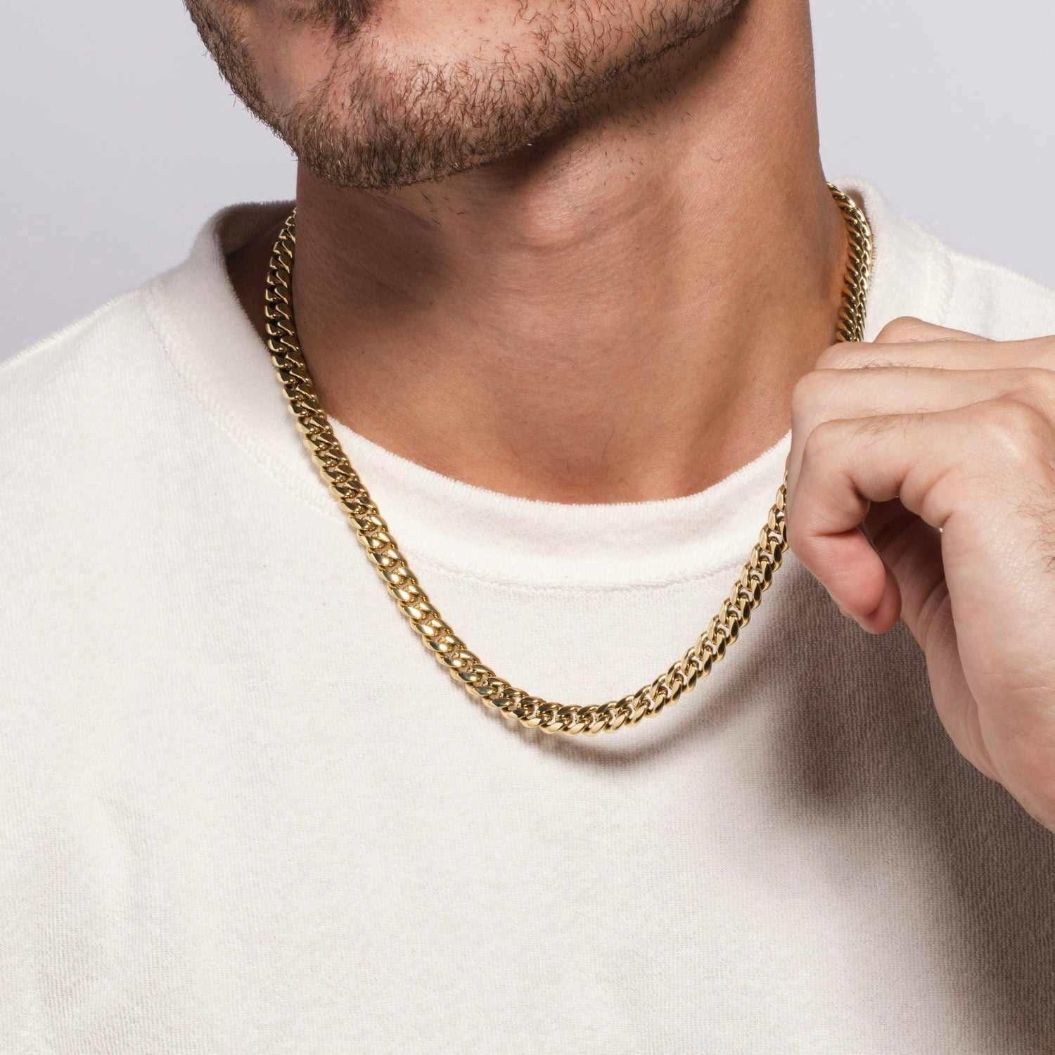 GLD Men Miami Cuban Chain + Bracelet Bundle - 8 mm