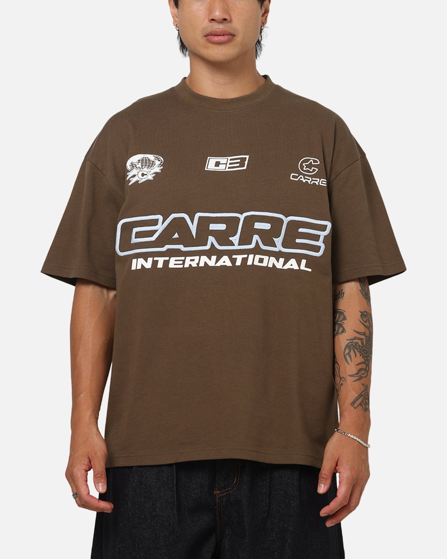 Carre C3 Logo T - Shirt Brown