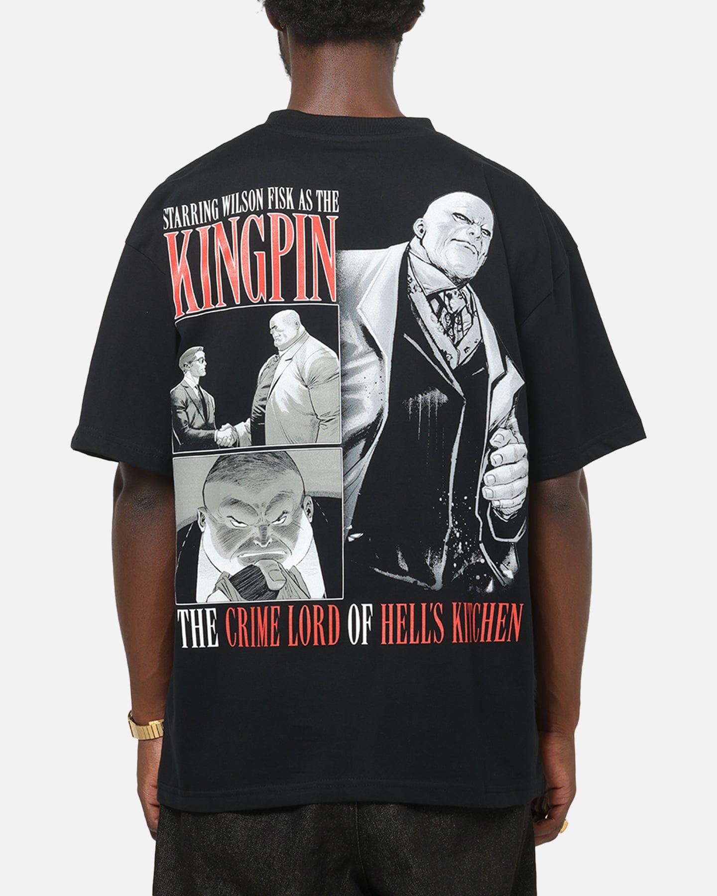 73studio Marvel King Pin T - Shirt Black
