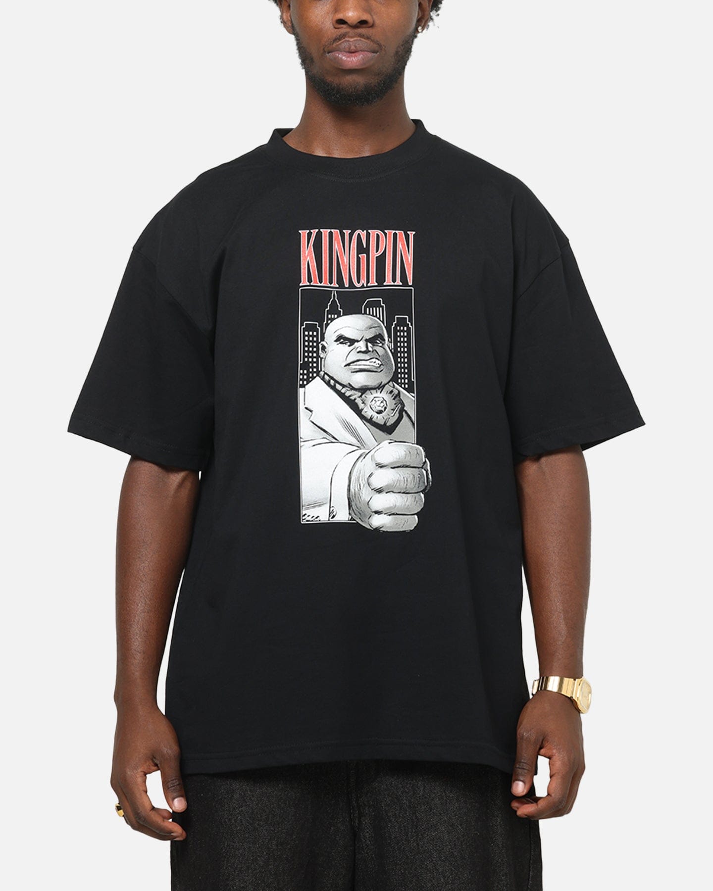 73studio Marvel King Pin T - Shirt Black