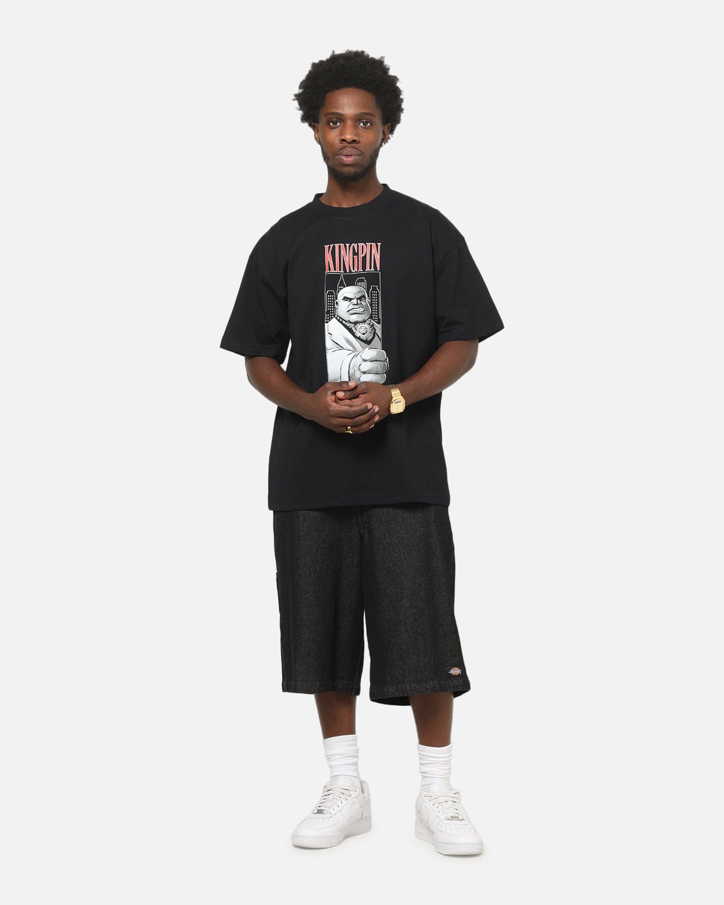 73studio Marvel King Pin T - Shirt Black