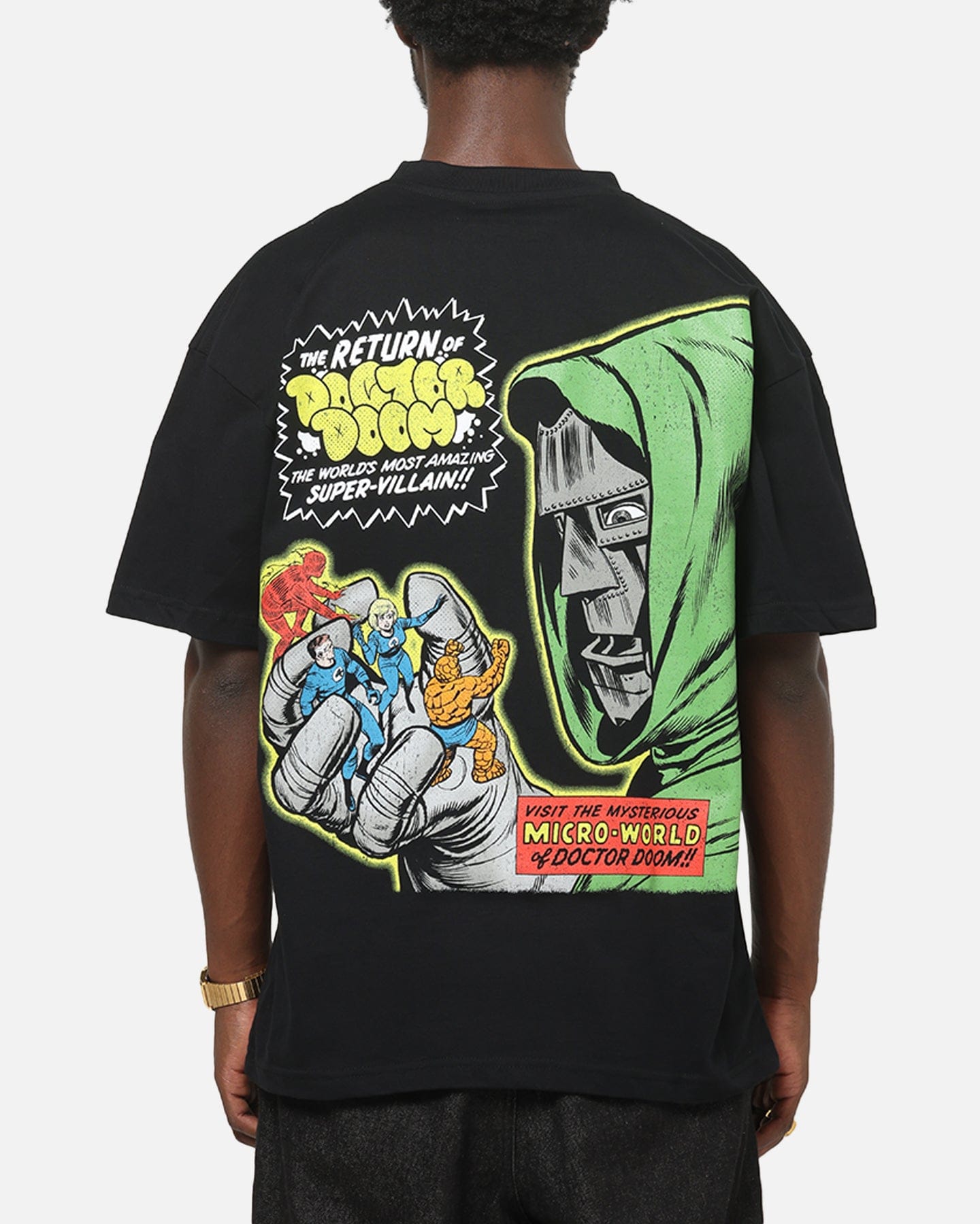 73studio Marvel Dr Doom T - Shirt Black