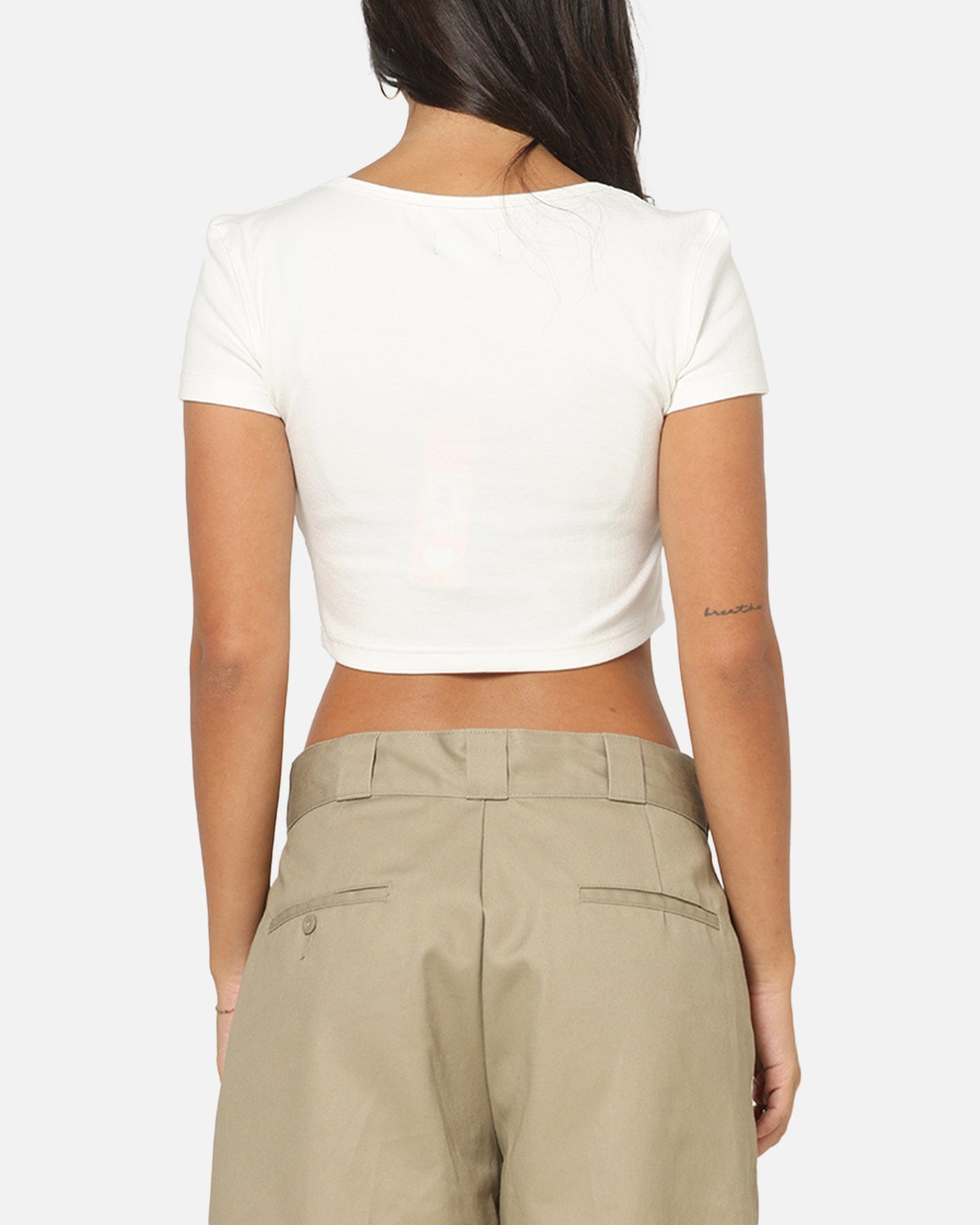 Von Dutch Women's Cropped T - Shirt White