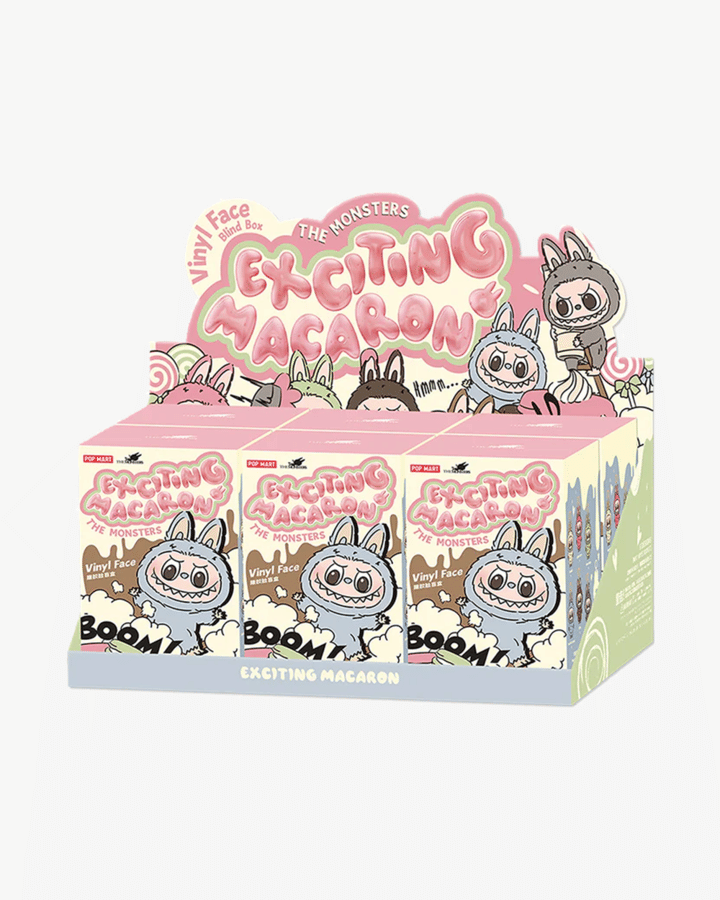 the monsters POP MART x THE MONSTERS LABUBU EXCITING MACARON SERIES PLUSH PENDANT BLIND BOX