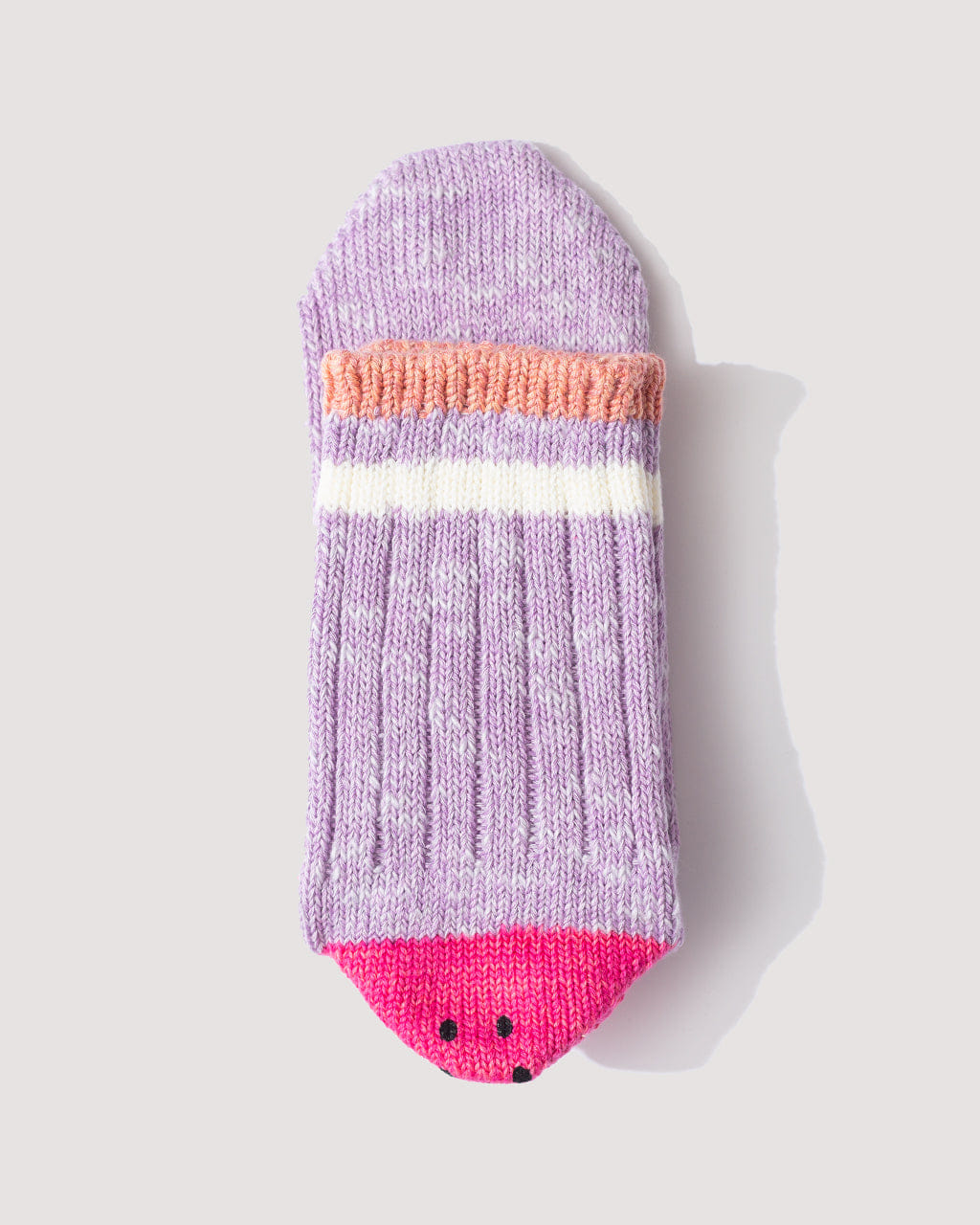 Kapital 60 Yarn Happy Heel Socks - Purple/Pink