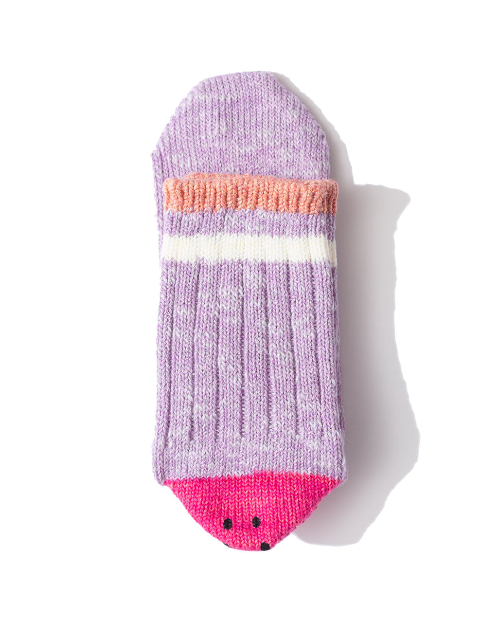 Kapital 60 Yarn Happy Heel Socks - Purple/Pink