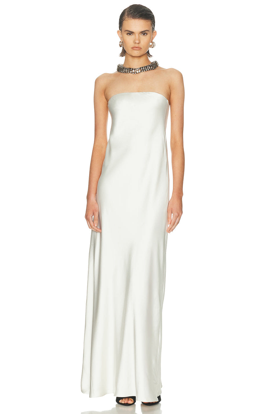 Norma Kamali Bias Strapless Gown