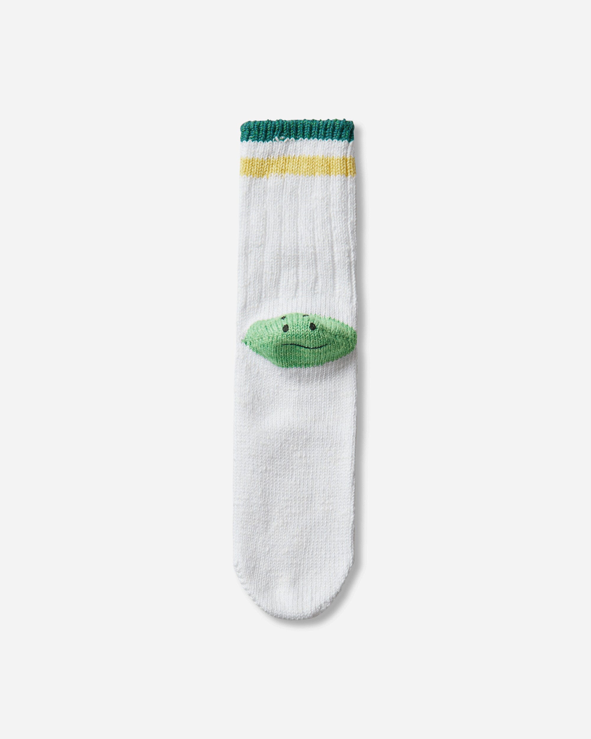 Kapital 60 Yarns Ivy Rainbowy Happy Heel - Hold Socks White / Green