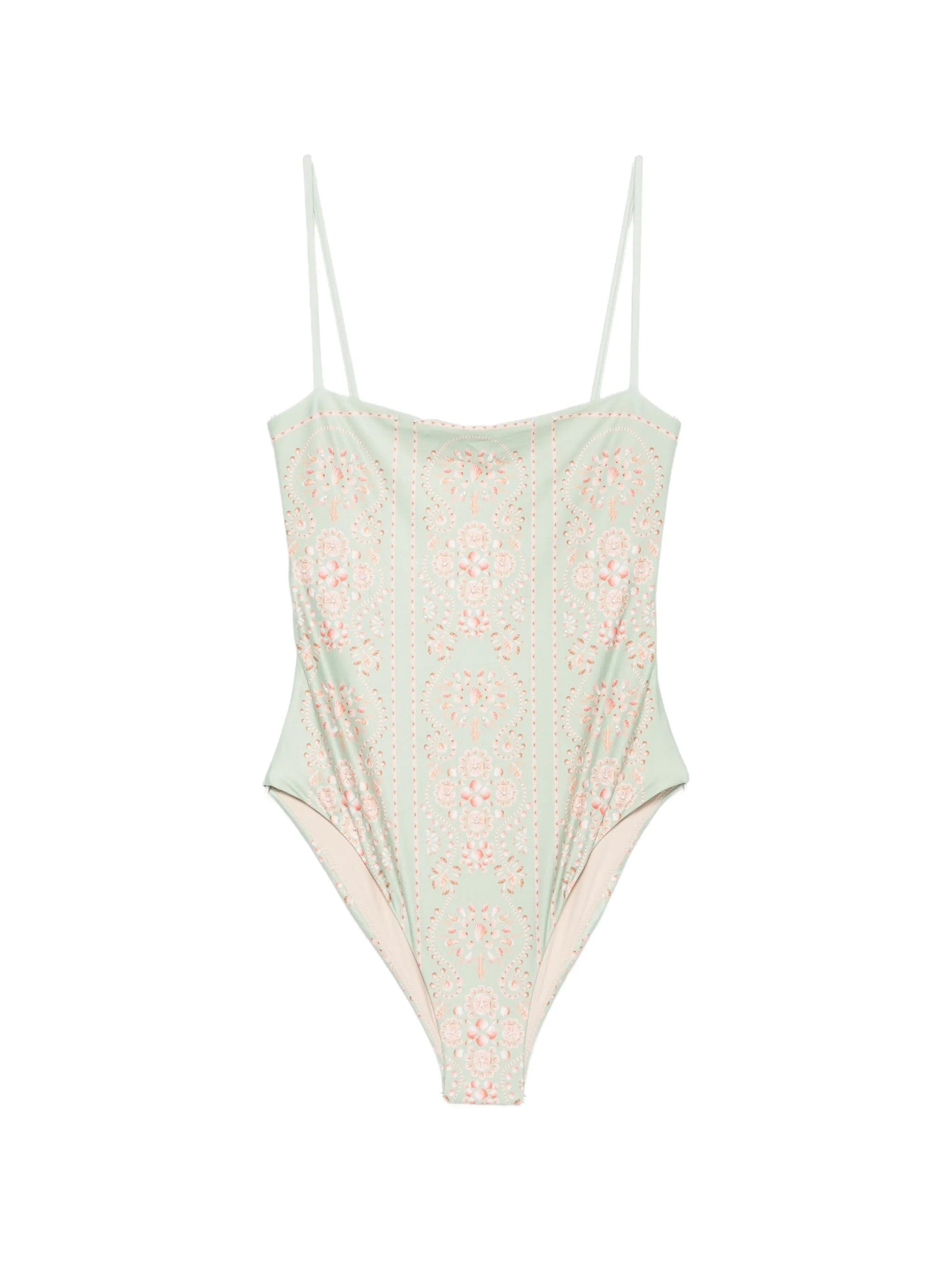 Agua by Agua Bendita Durazno Playa shell - print swimsuit