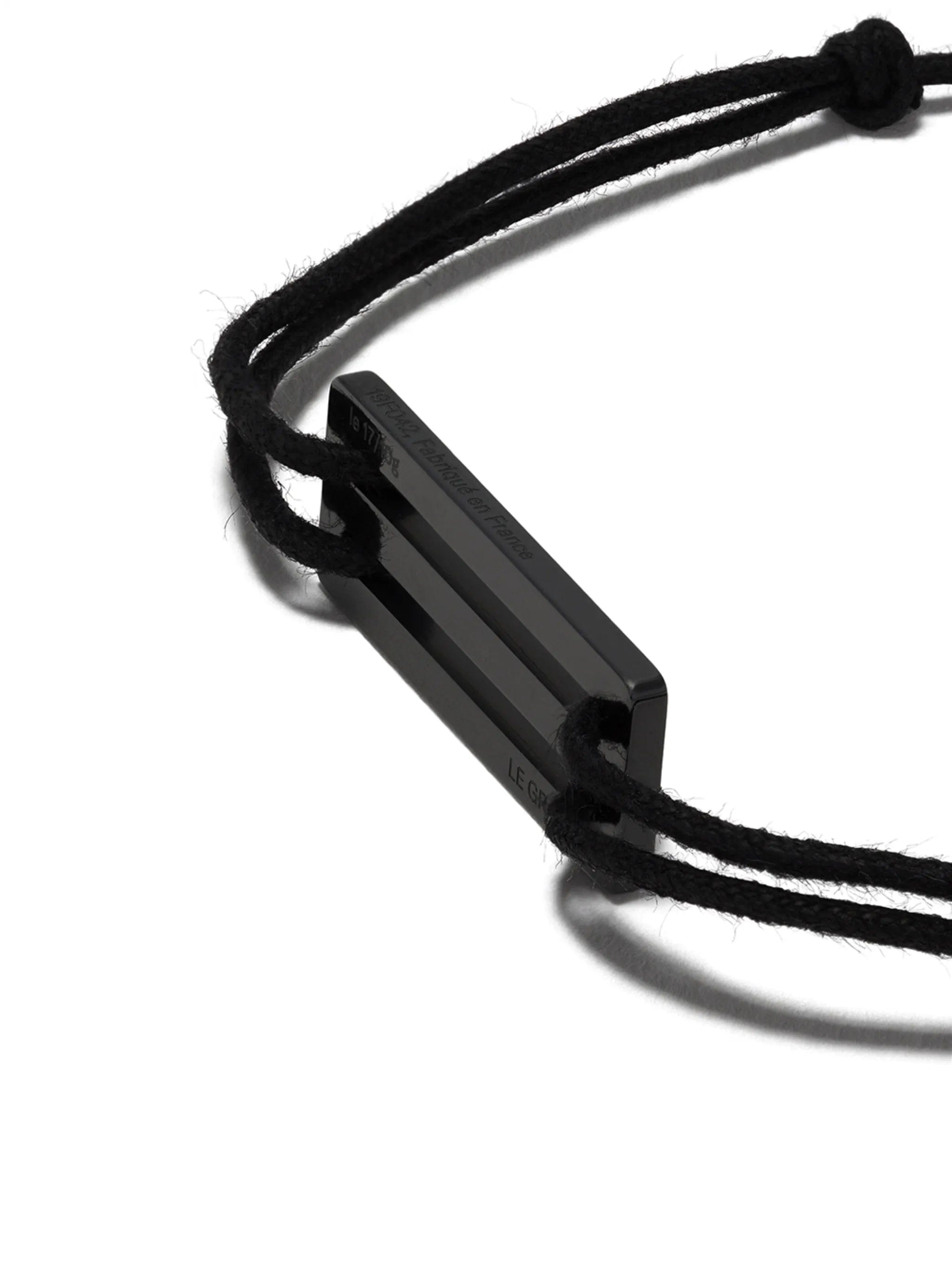 Le Gramme ceramic cord bracelet