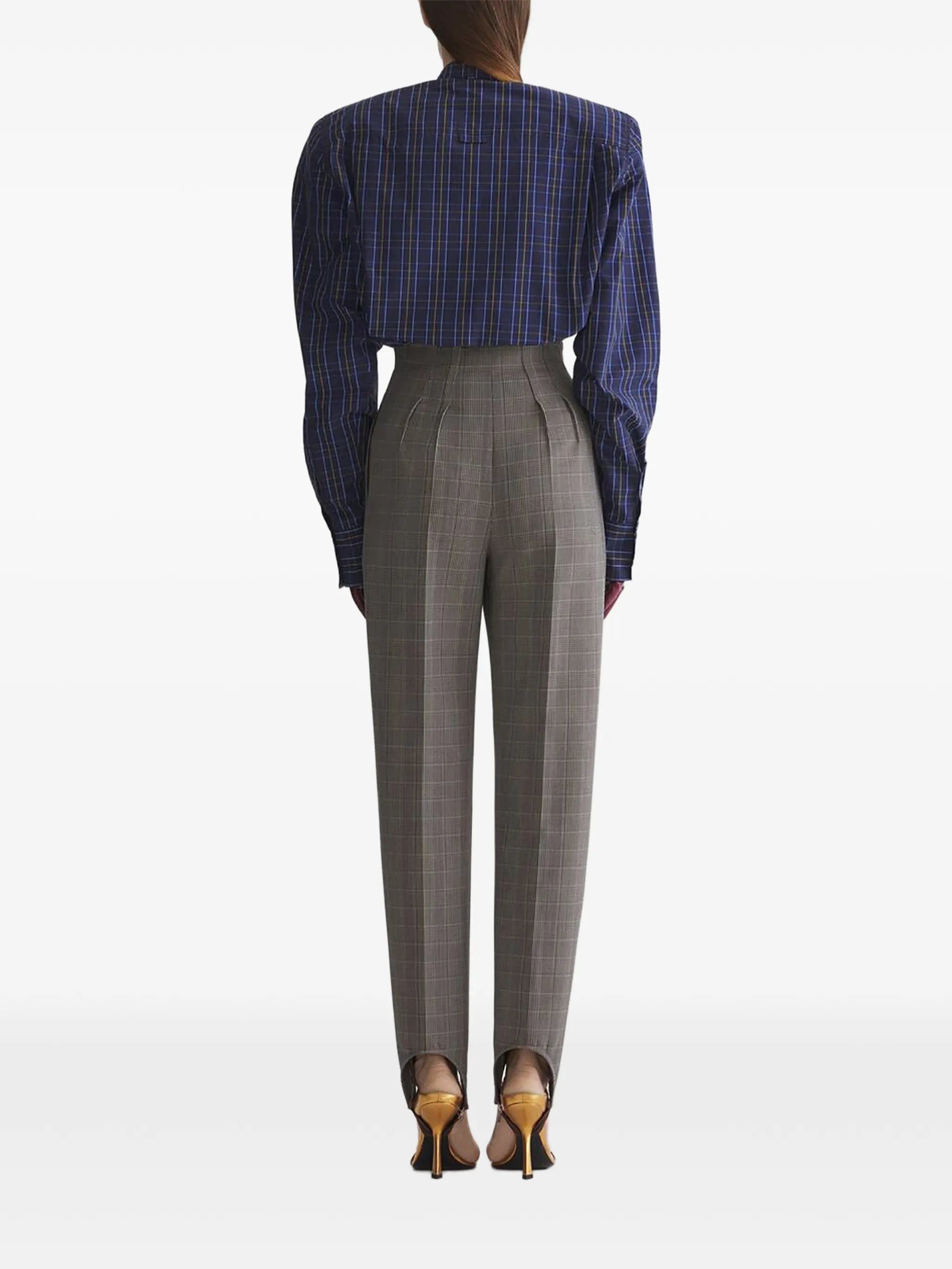 Mugler padded shoulders shirt