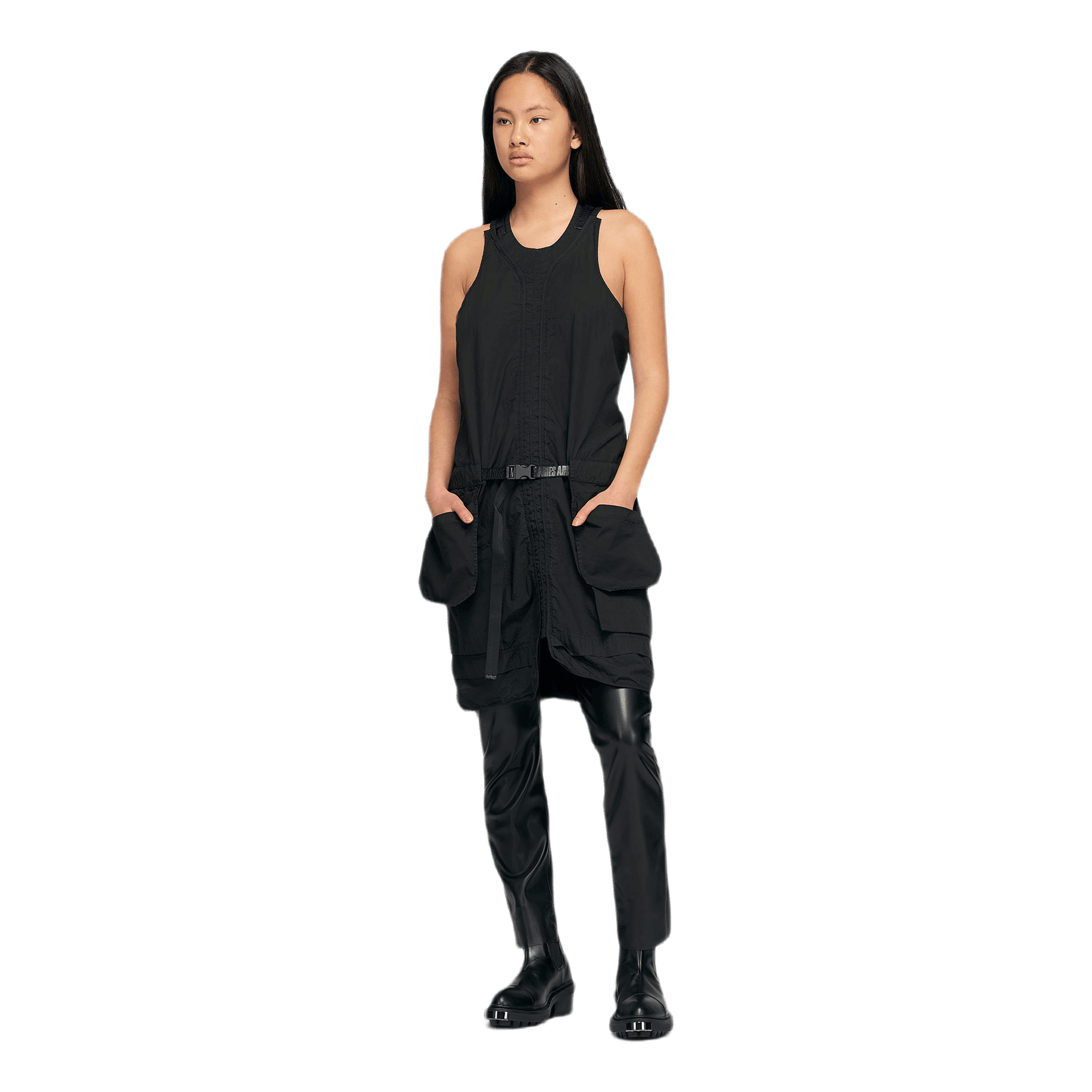 Aries Cargo Dress Black
