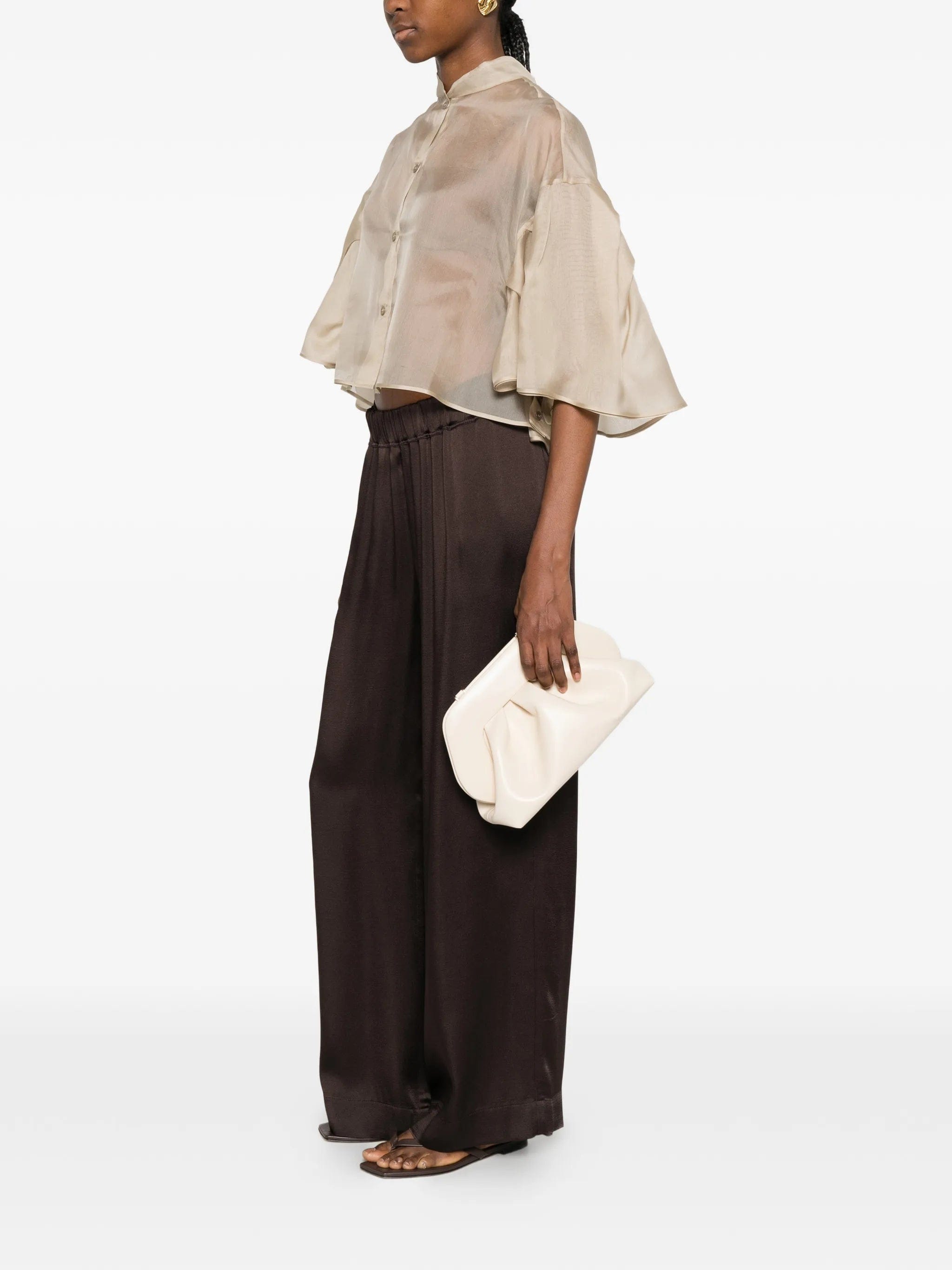 Max Mara ruffled layered shirt