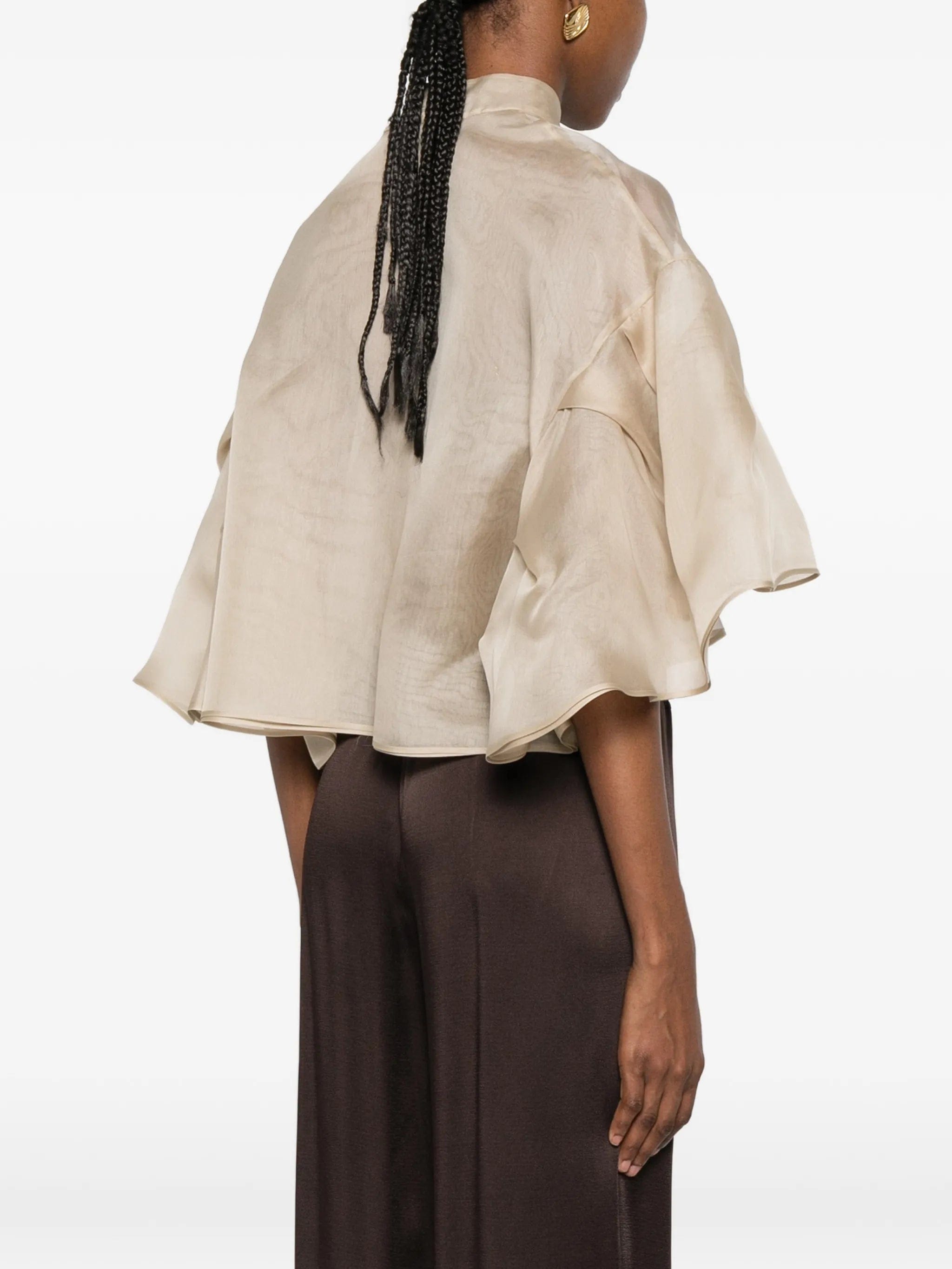Max Mara ruffled layered shirt