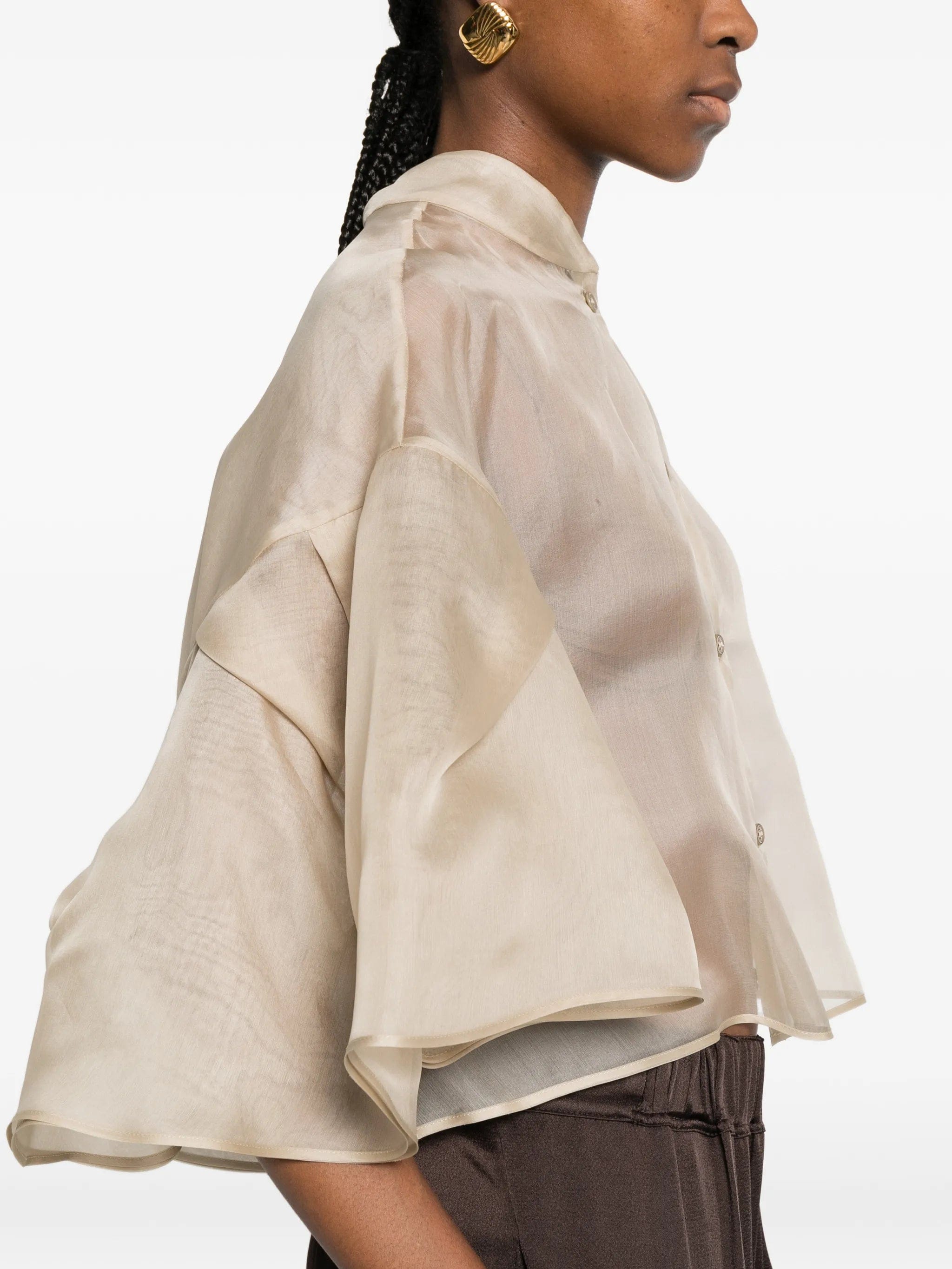 Max Mara ruffled layered shirt