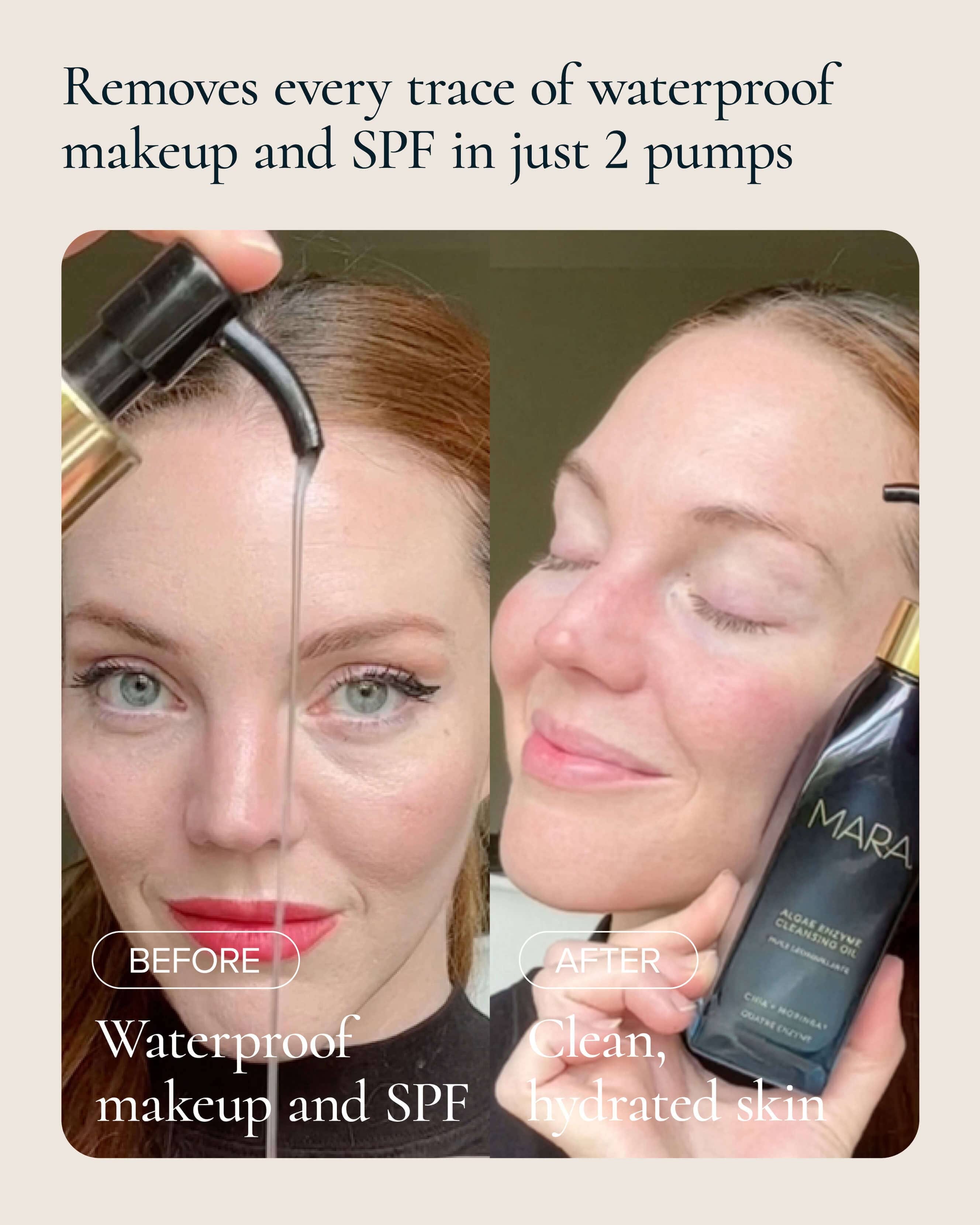 MARA Algae Enzyme Cleansing Oil Makeup Remover with Chia + Moringa