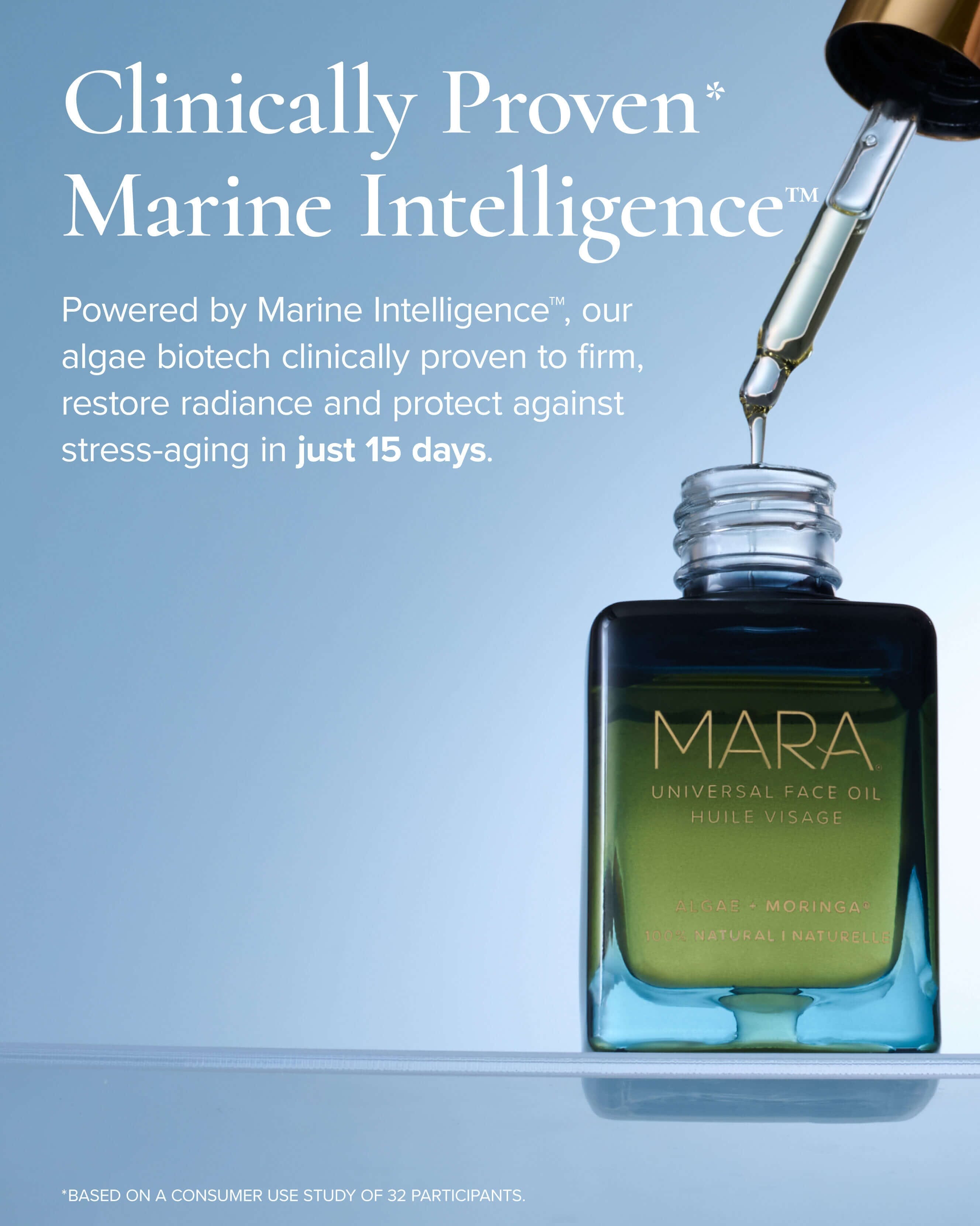 MARA Universal Hydrating Face Oil for Anti - Aging and Glow with Algae + Moringa