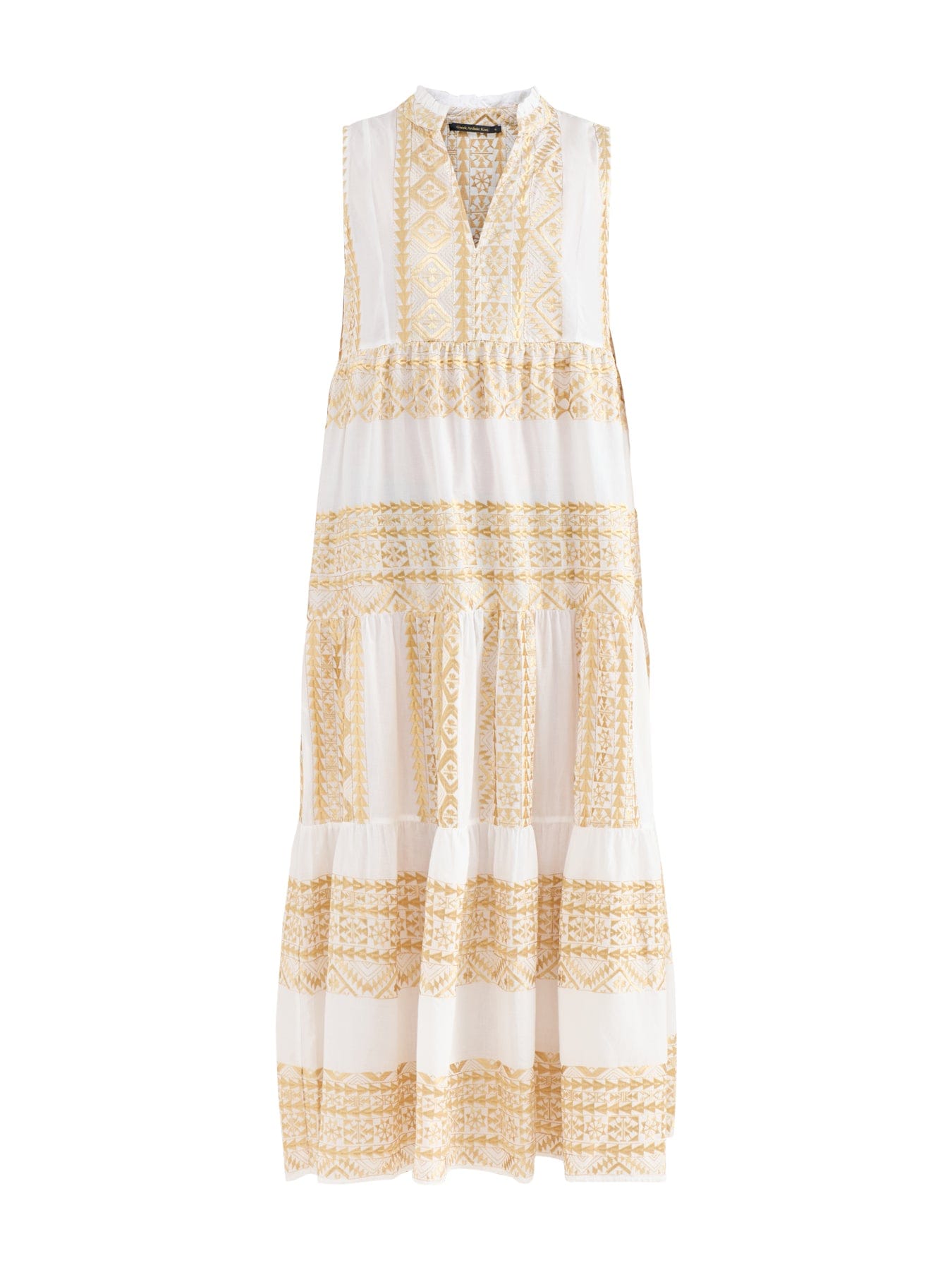 Kori Classic Triangle Maxi Dress White