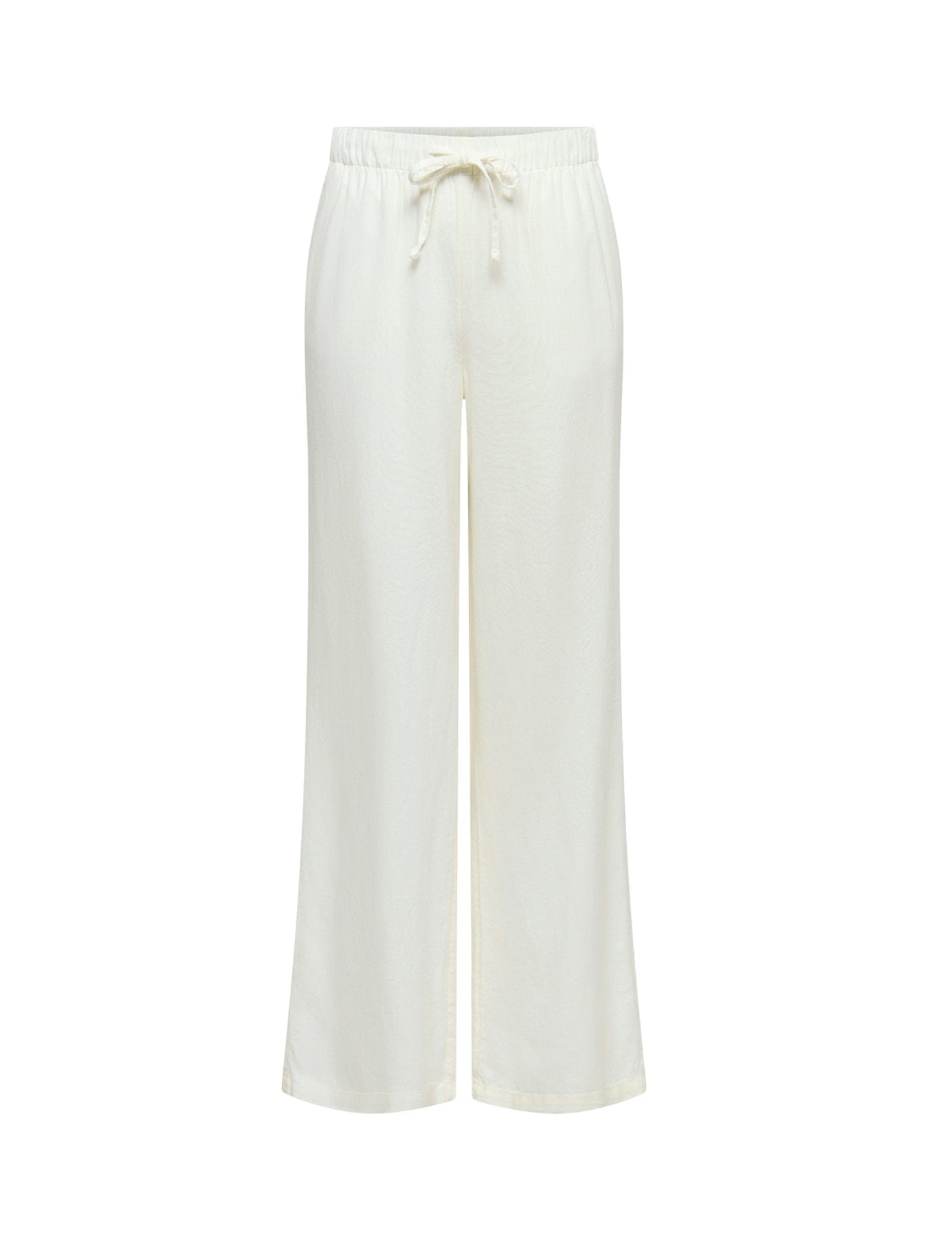 ONLY Goa Linen Blend Pull - On Trousers White