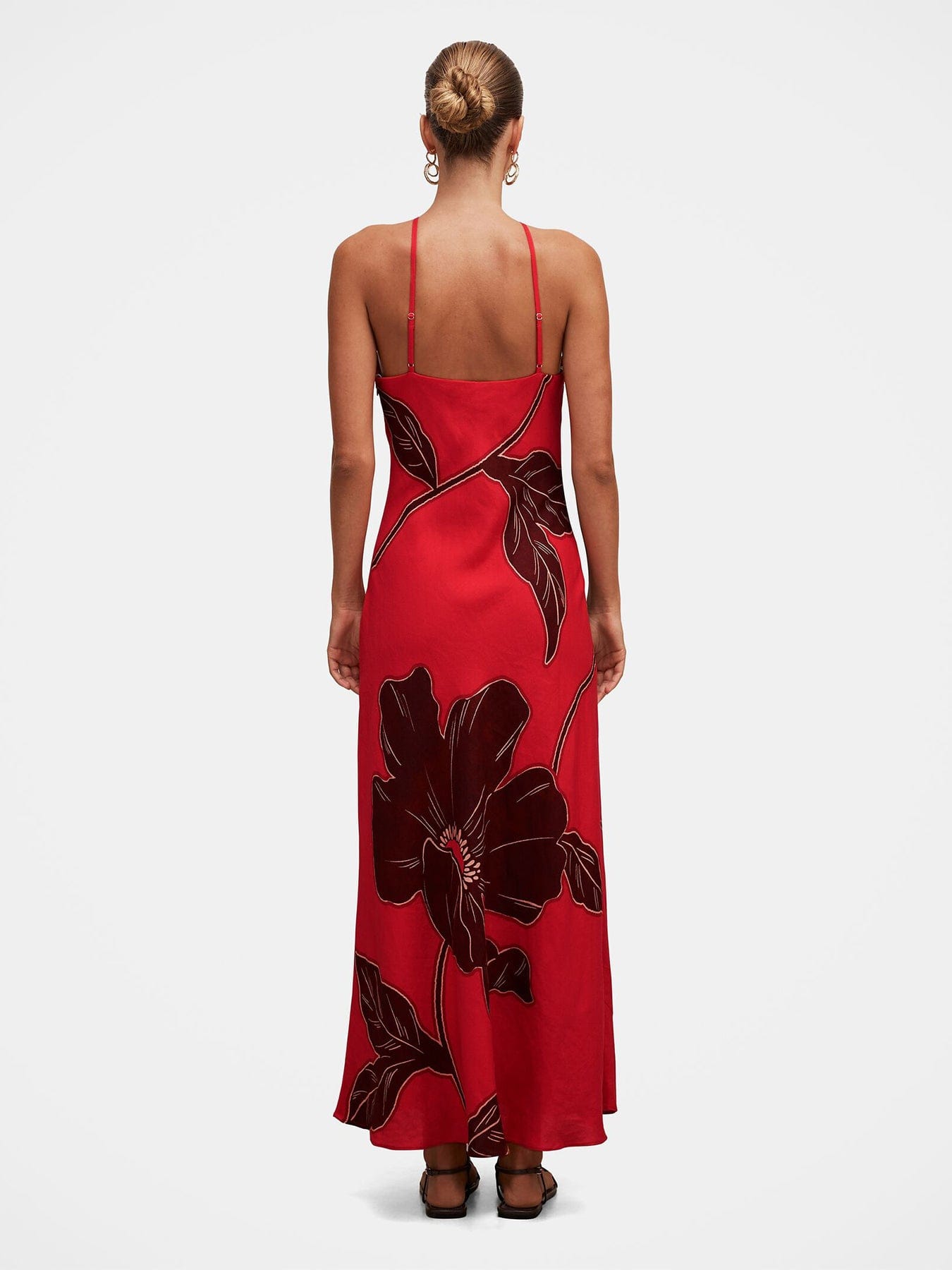 Forever New Nova Arrow Neck Maxi Dress Red