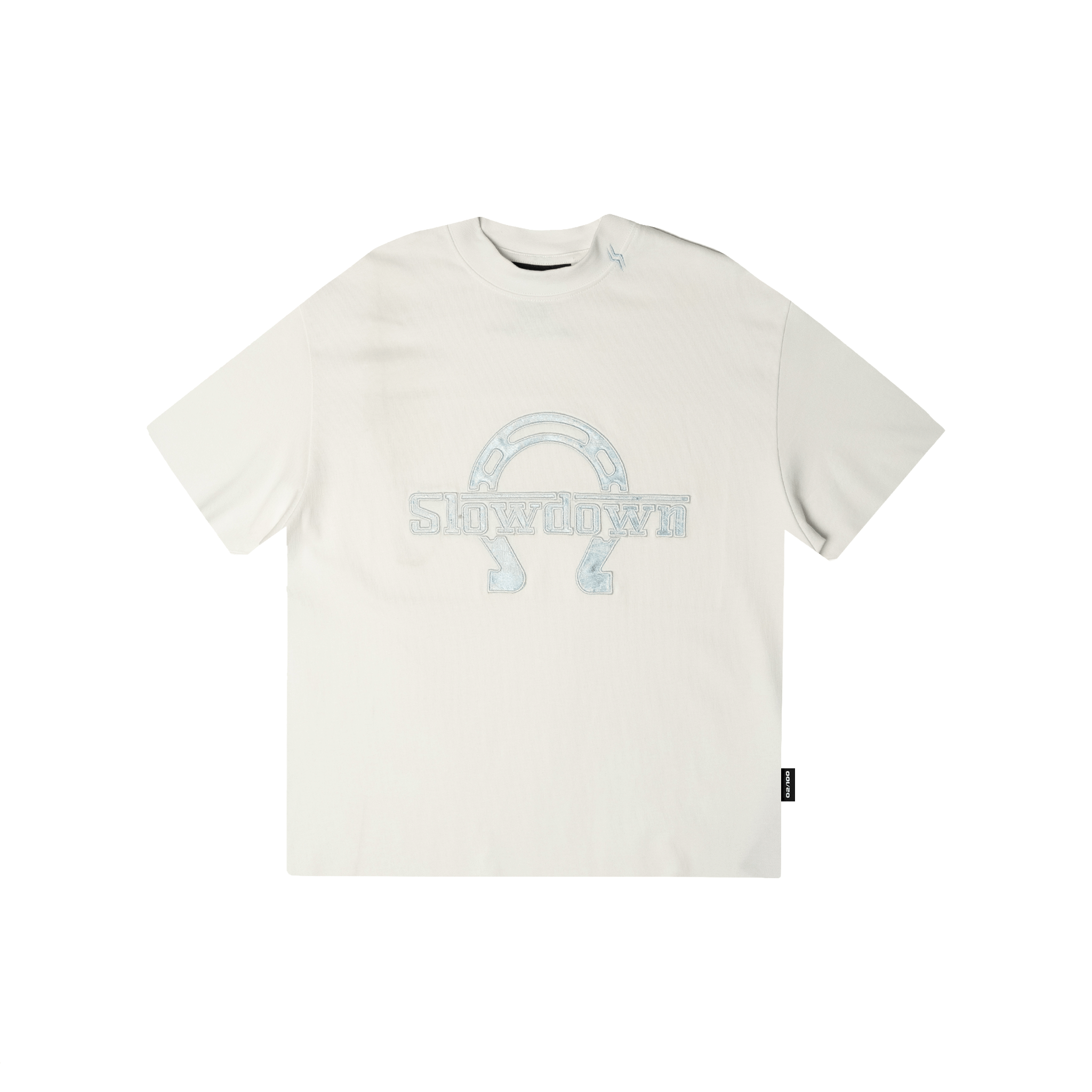 Slowdown Equine Shoe T-Shirt White (SS26) - Secret Edition