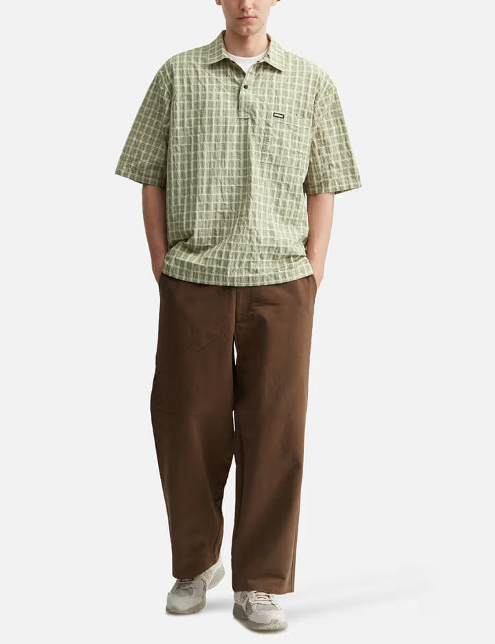 Metalwood Studio Oversized Snap Top Polo