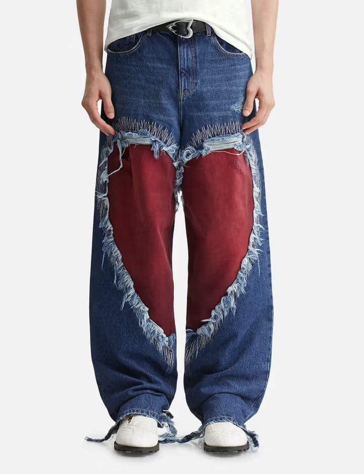 VAIN Heart Cut Out Jeans