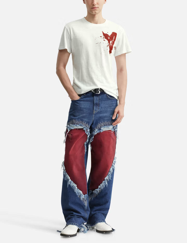 VAIN Heart Cut Out Jeans