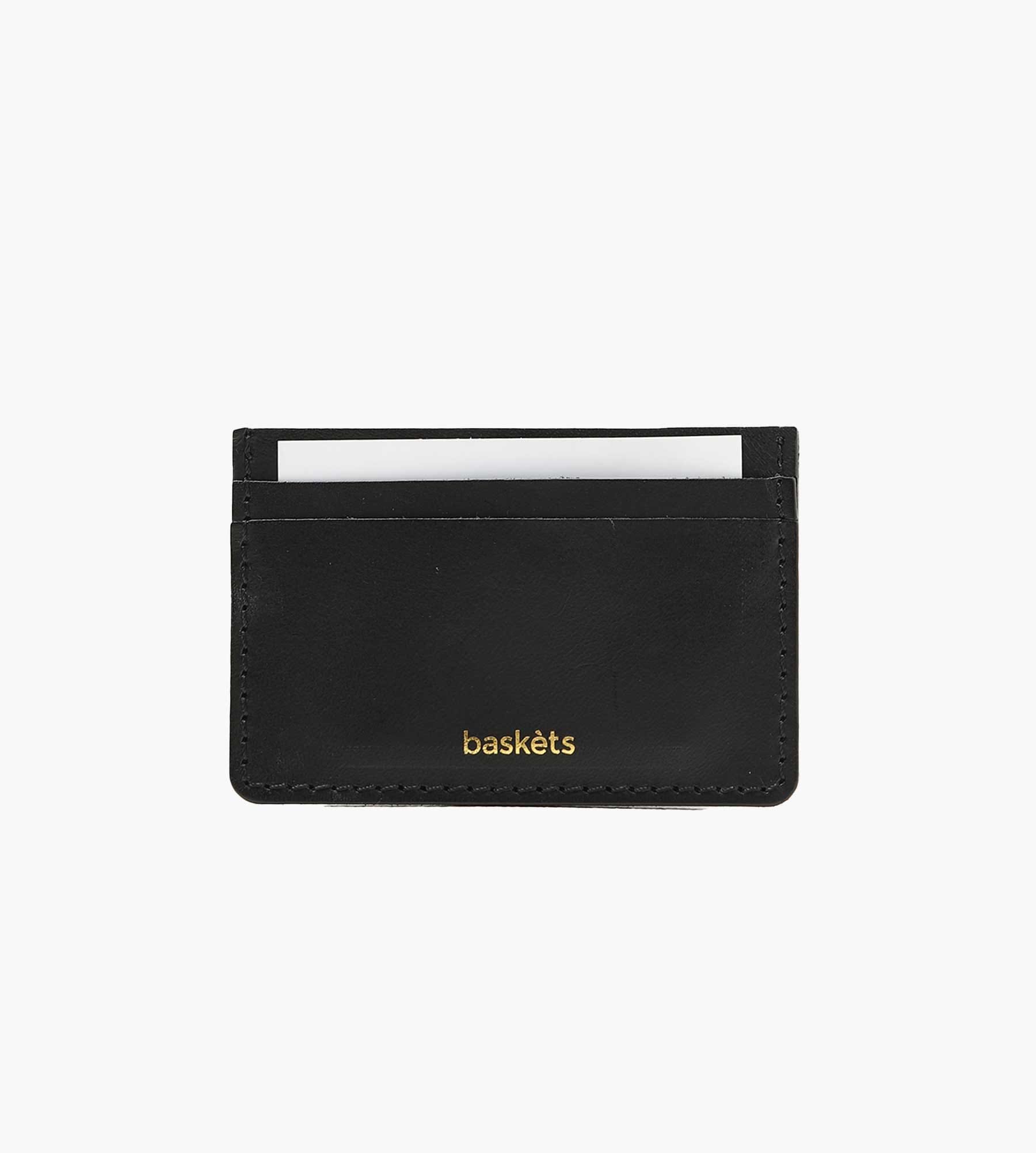 Baskèts Leather Cardholder Black