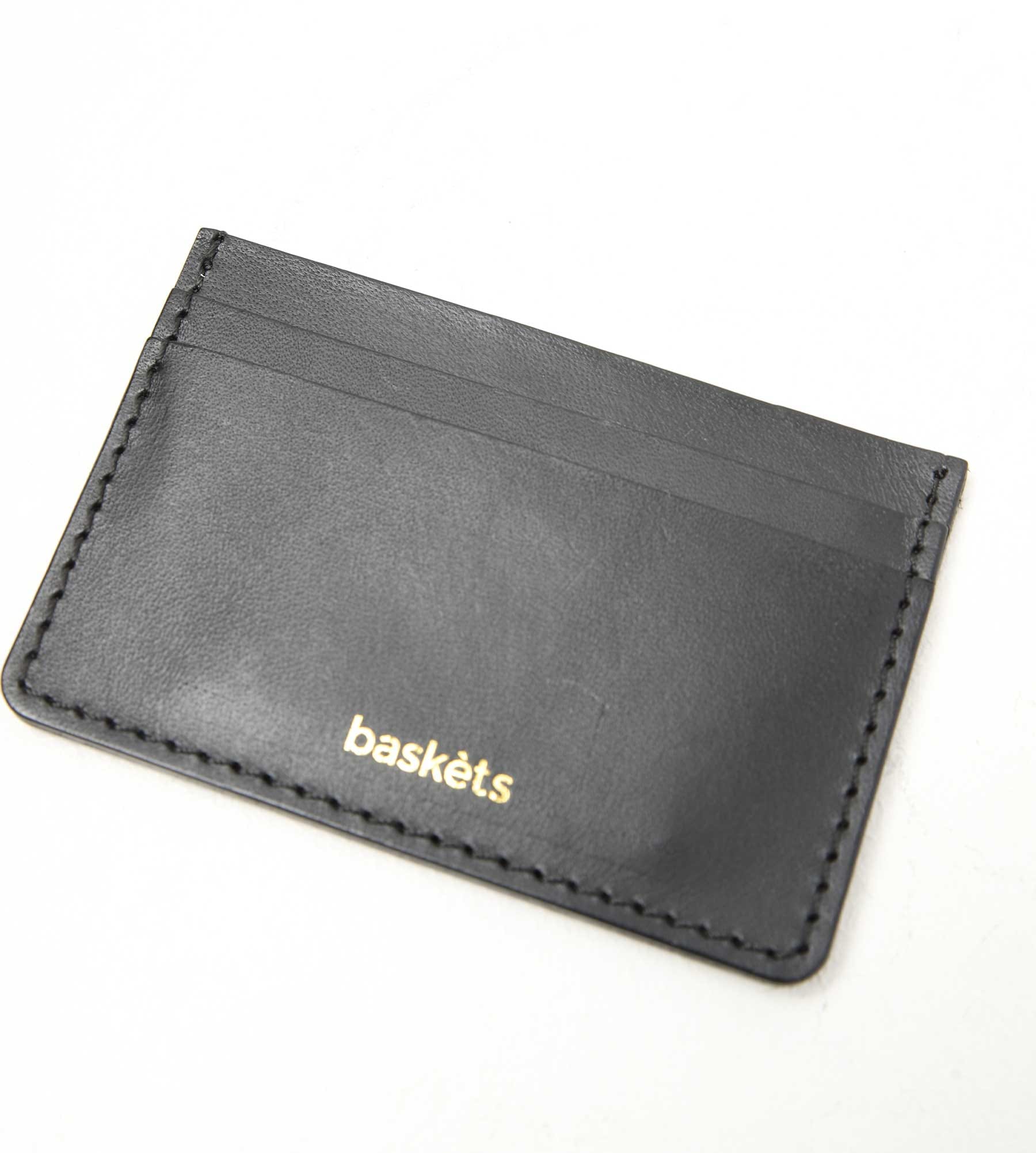 Baskèts Leather Cardholder Black