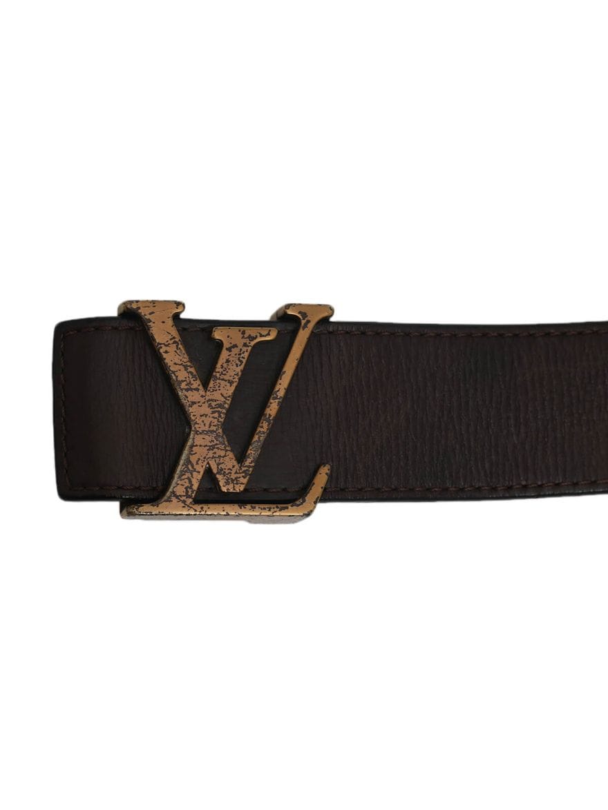 Louis Vuiiton Brown Leather Belt/Size - 36INCHES /90 cm