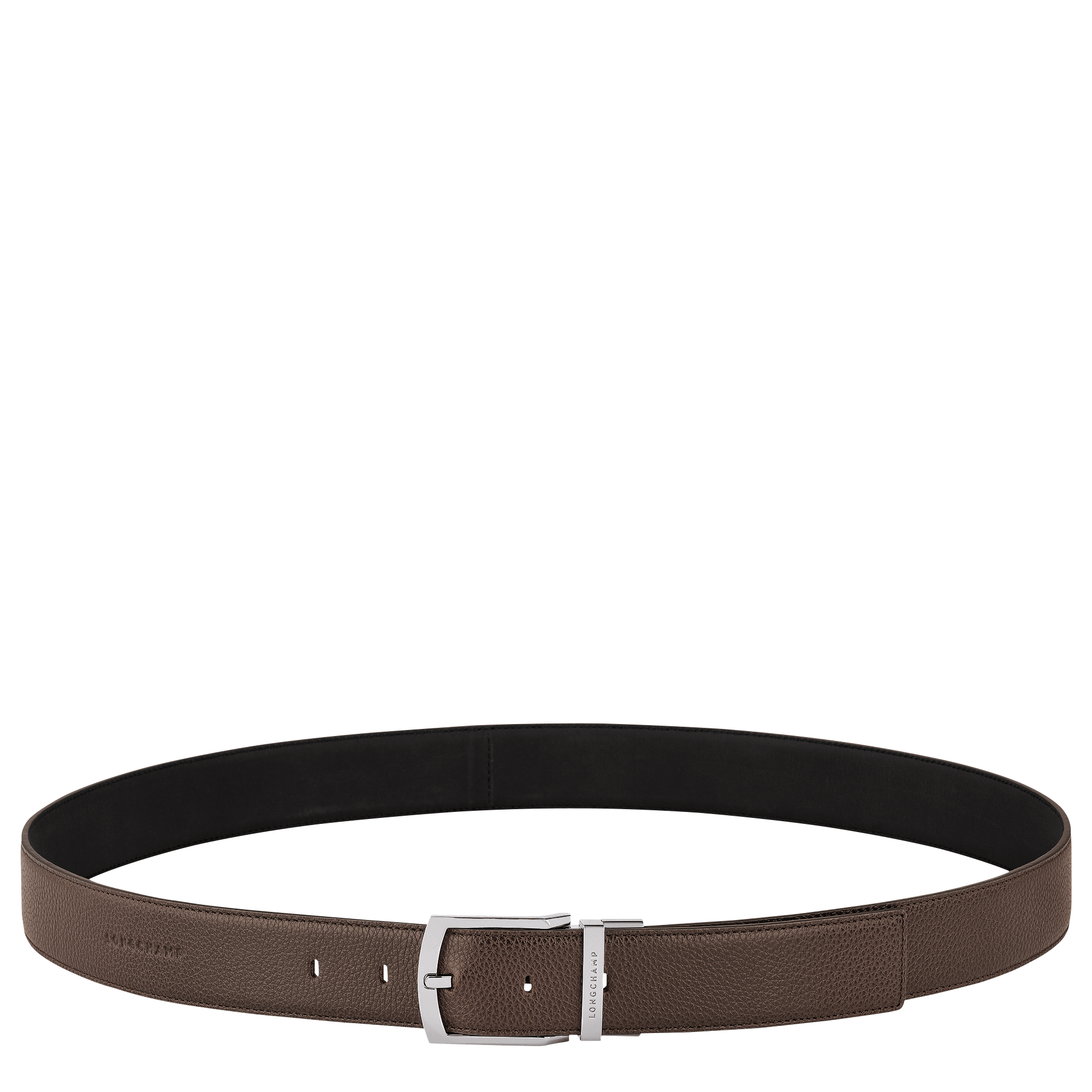 Long Champ Longchamp Le Foulonné Men's belt Mocha/Black