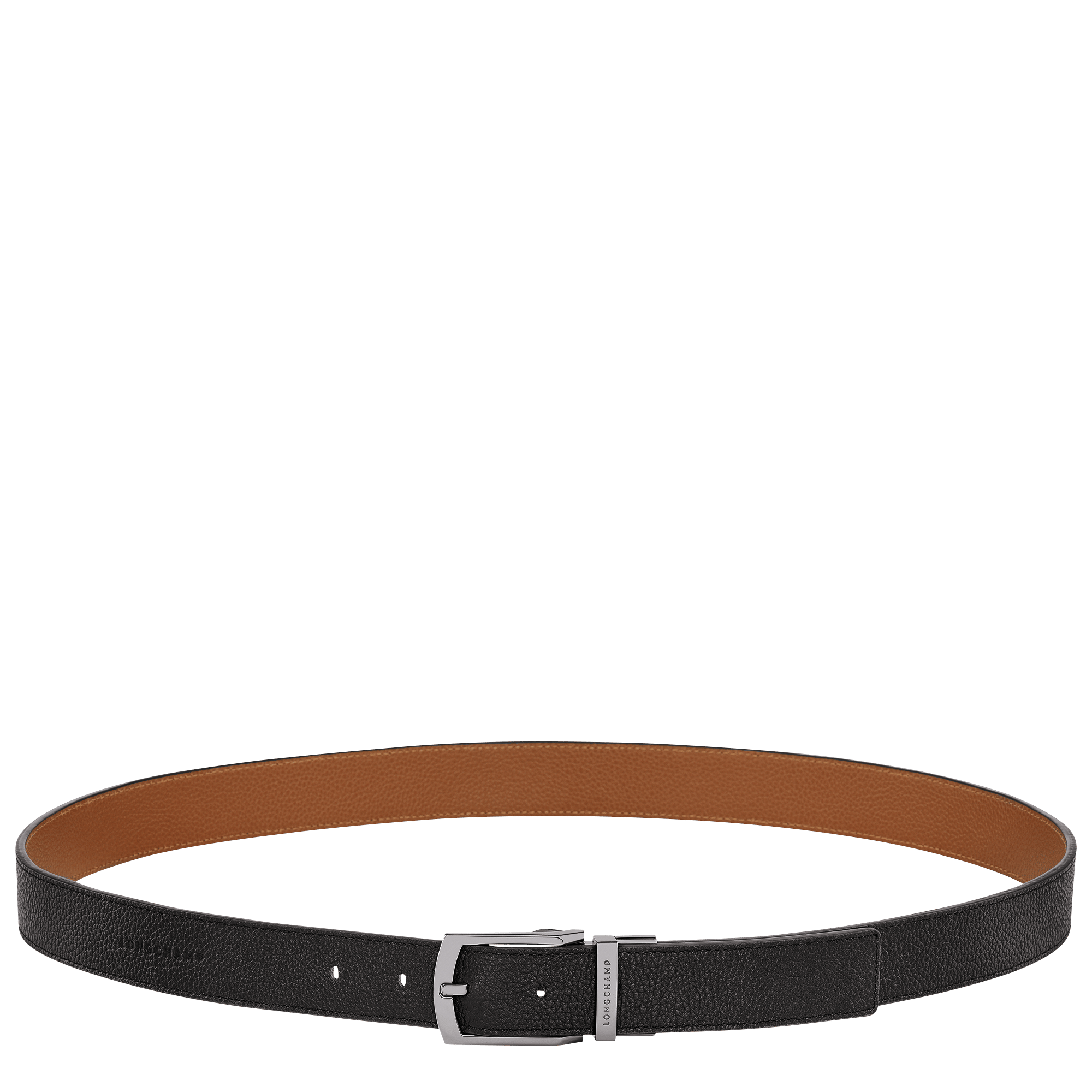 Long Champ Longchamp Le Foulonné Men's belt Black/Caramel