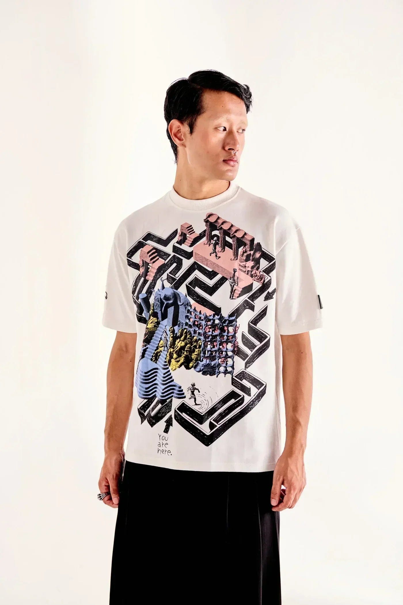 Lost Exit Mason Lindroth T-Shirt in White
