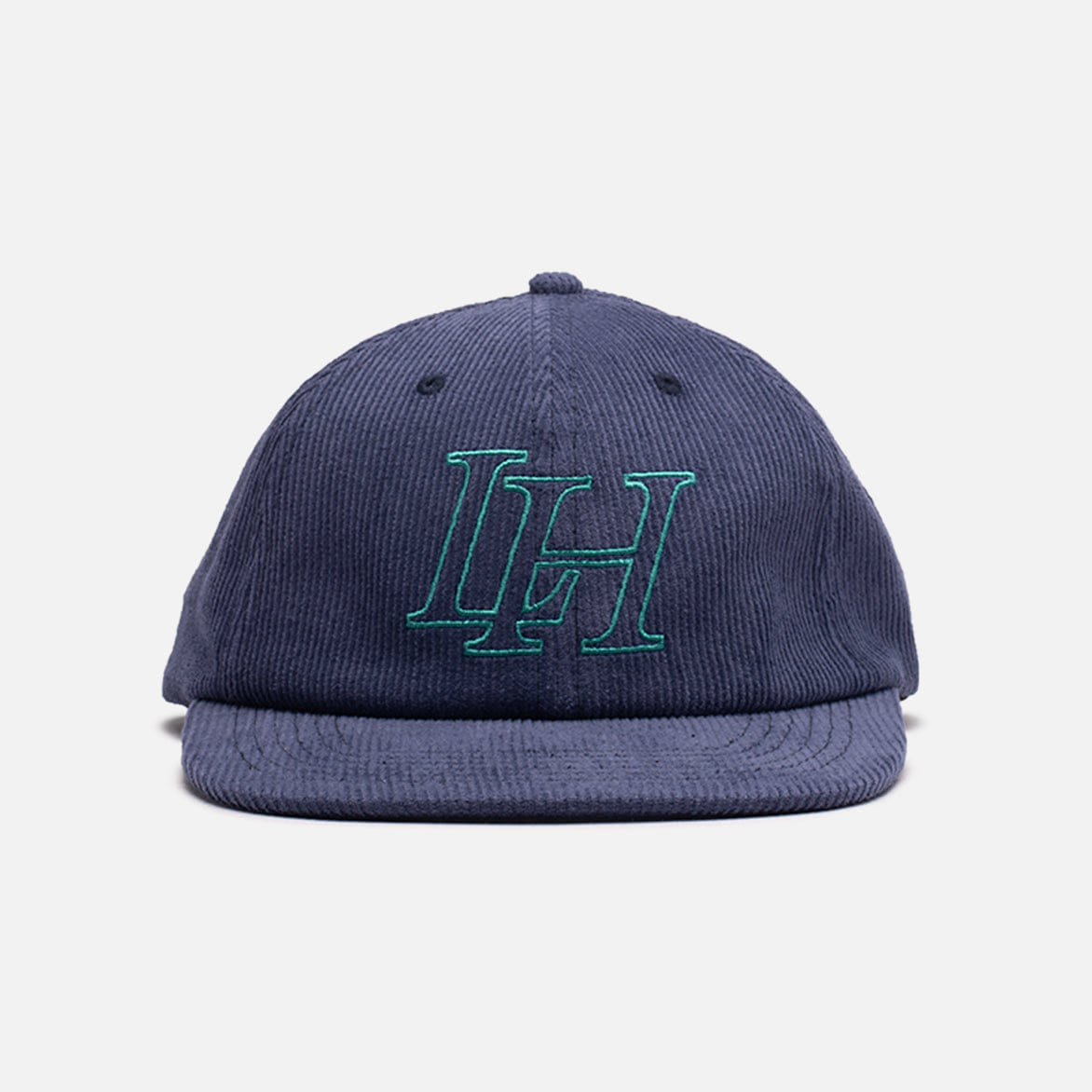 Lapstone & Hammer LH CORDUROY 6 PANEL HAT - NAVY / TEAL
