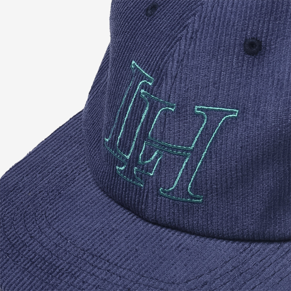 Lapstone & Hammer LH CORDUROY 6 PANEL HAT - NAVY / TEAL